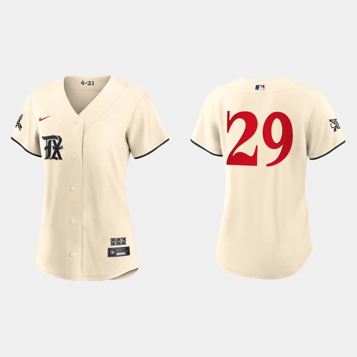 Women Texas Rangers Adrian Beltre Cream 2023 City Connect Jersey