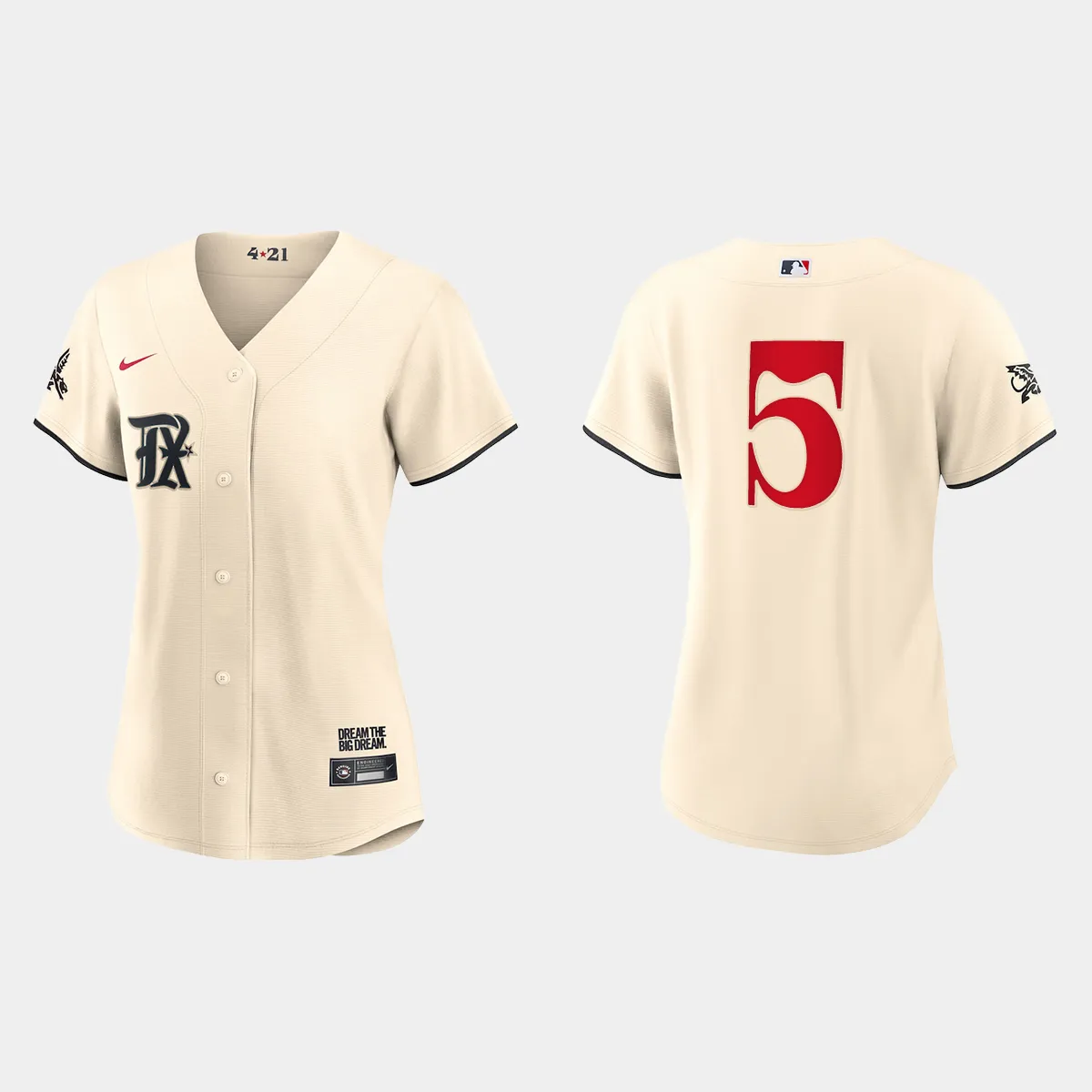 Women Texas Rangers Corey Seager Cream 2023 City Connect Jersey