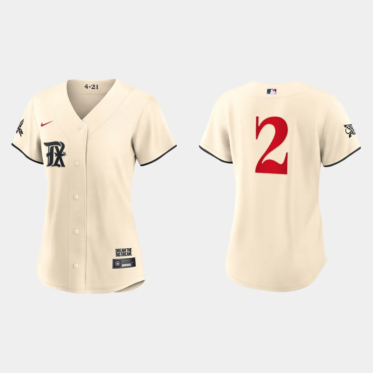 Women Texas Rangers Marcus Semien Cream 2023 City Connect Jersey