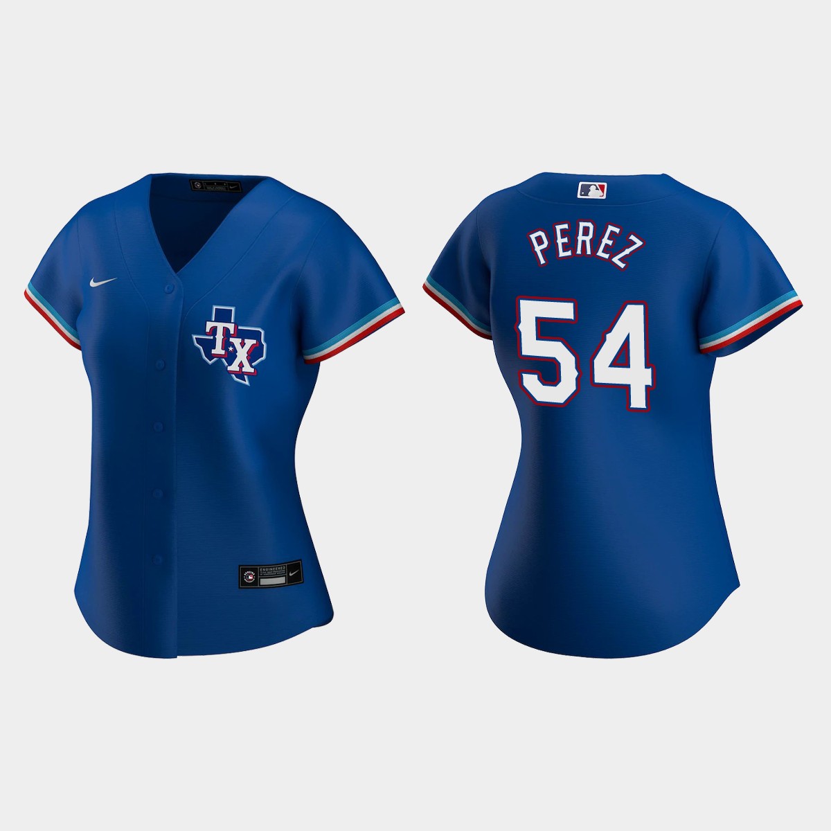 Women Texas Rangers Martin Perez Royal Jersey