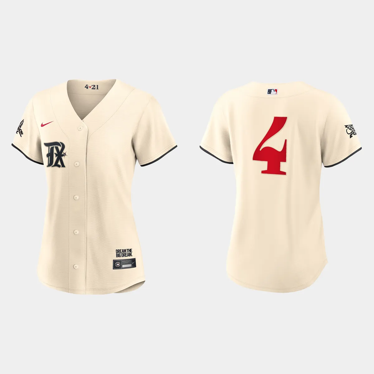 Women Texas Rangers Robbie Grossman Cream 2023 City Connect Jersey
