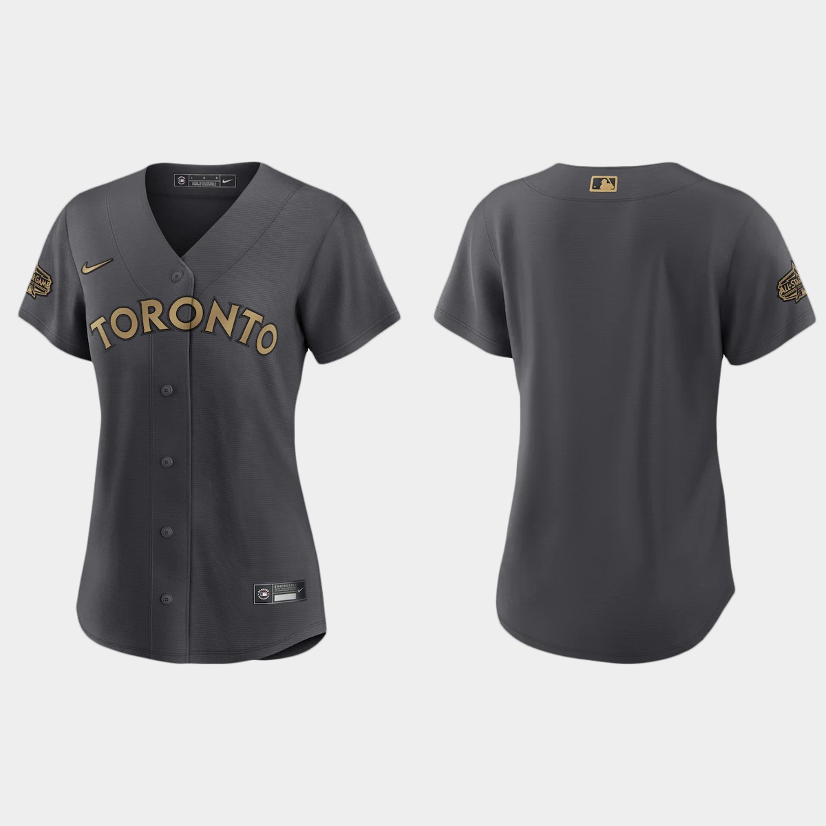 Women Toronto Blue Jays Charcoal 2022 MLB All-Star Game Jersey