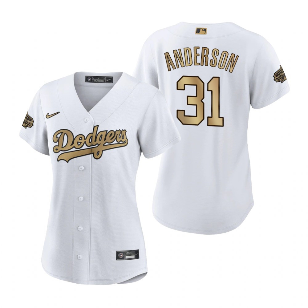 Women Tyler Anderson Los Angeles Dodgers Flex Base All-Star Game Jersey 2022 - Stitched