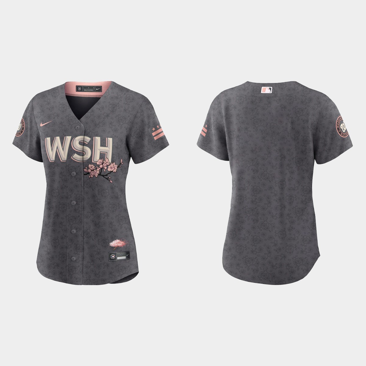 Women Washington Nationals Gray 2022 City Connect Jersey