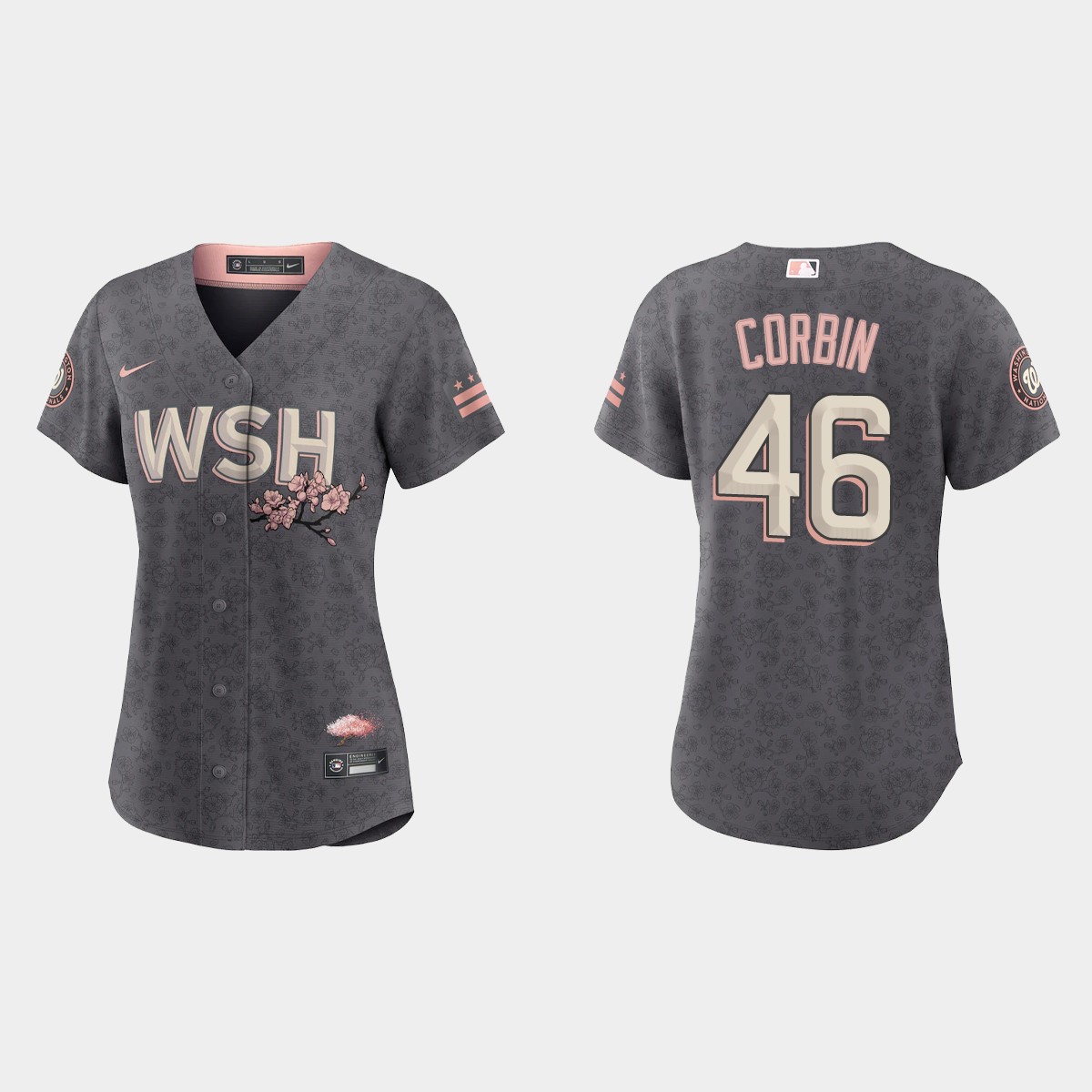 Women Washington Nationals Patrick Corbin Gray 2022 City Connect Jersey