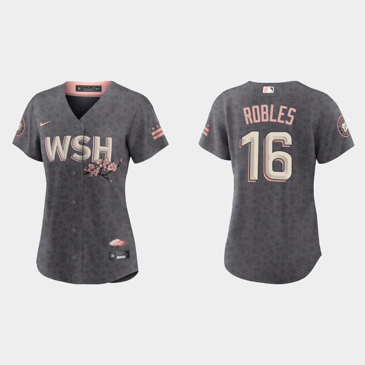 Women Washington Nationals Victor Robles Gray 2022 City Connect Jersey