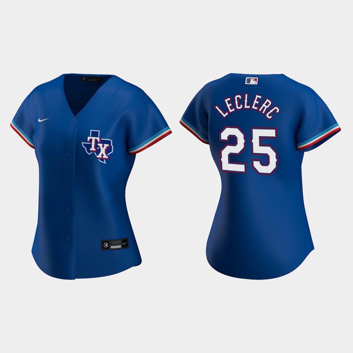 Women's #25 Jose Leclerc Texas Rangers Alternate Jersey - Royal