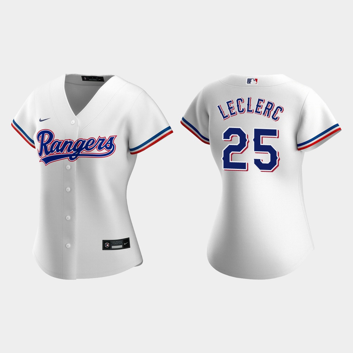 Women's #25 Jose Leclerc Texas Rangers Home Jersey - White