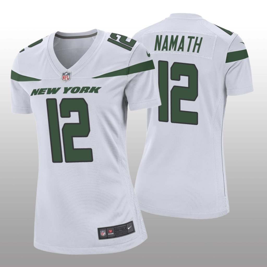 Women's 2019 Joe Namath #12 New York Jets White Game Jersey