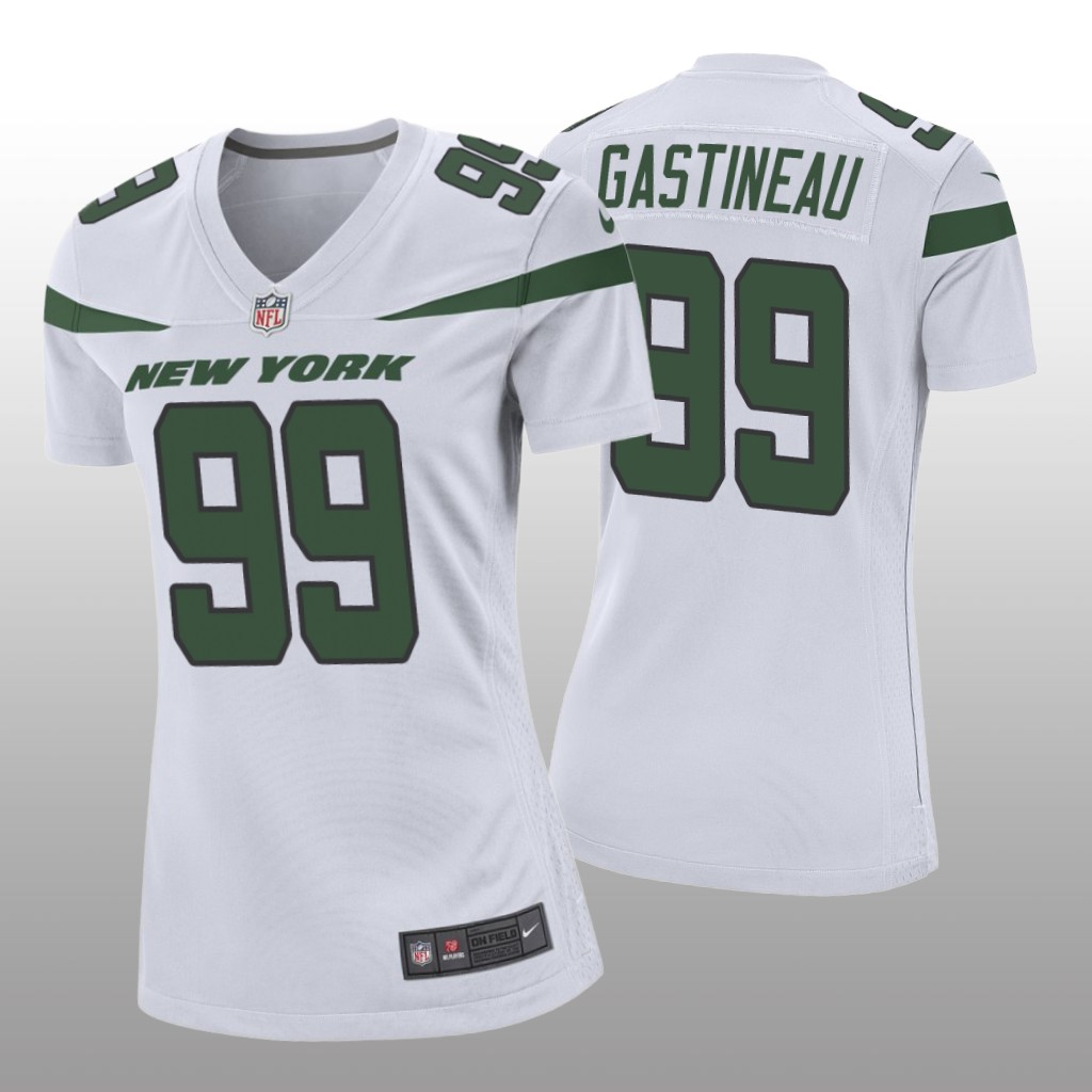 Women's 2019 Mark Gastineau #99 New York Jets White Game Jersey