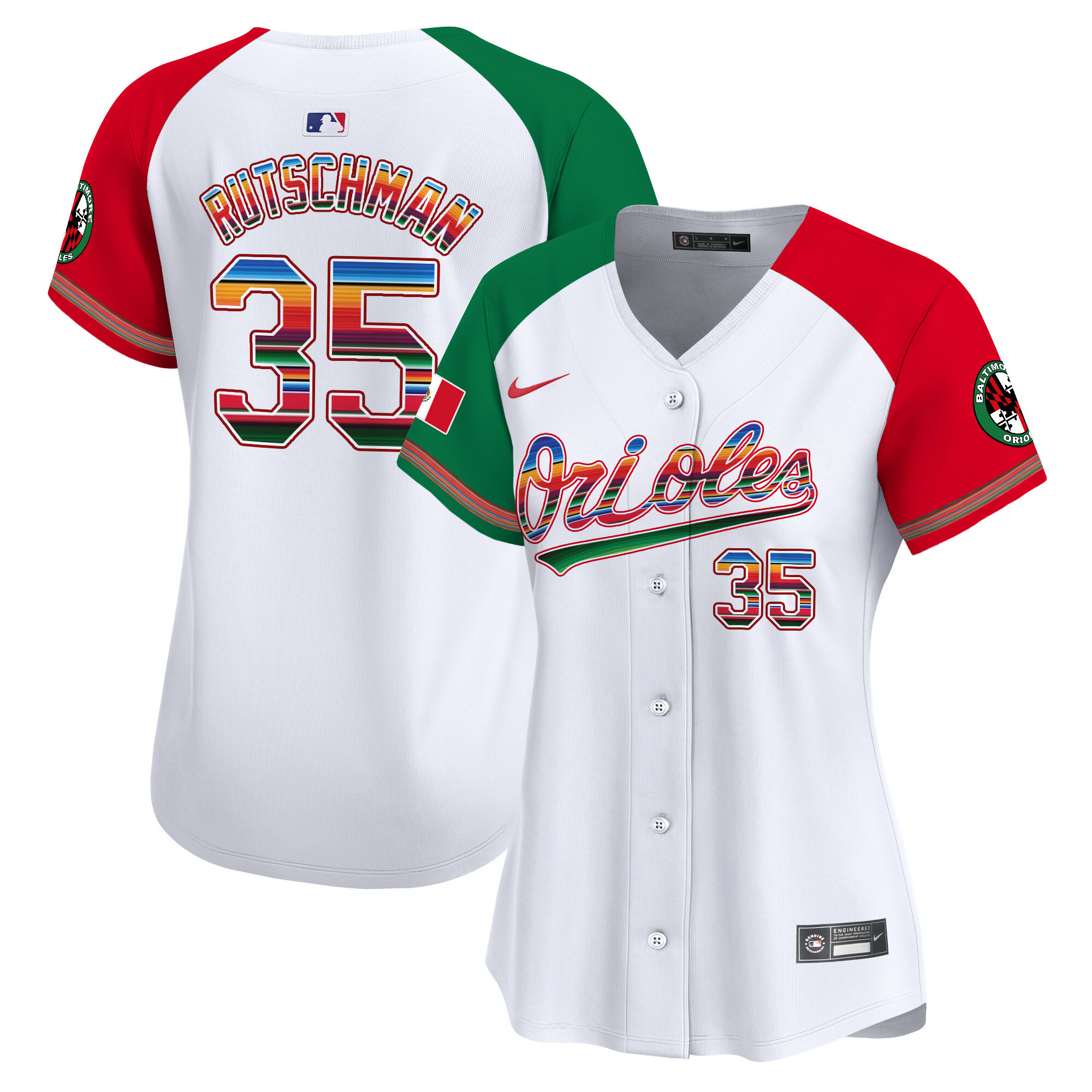 Women's Adley Rutschman Baltimore Orioles Mexico Vapor Premier Limited Alternate Jersey - All Stitched