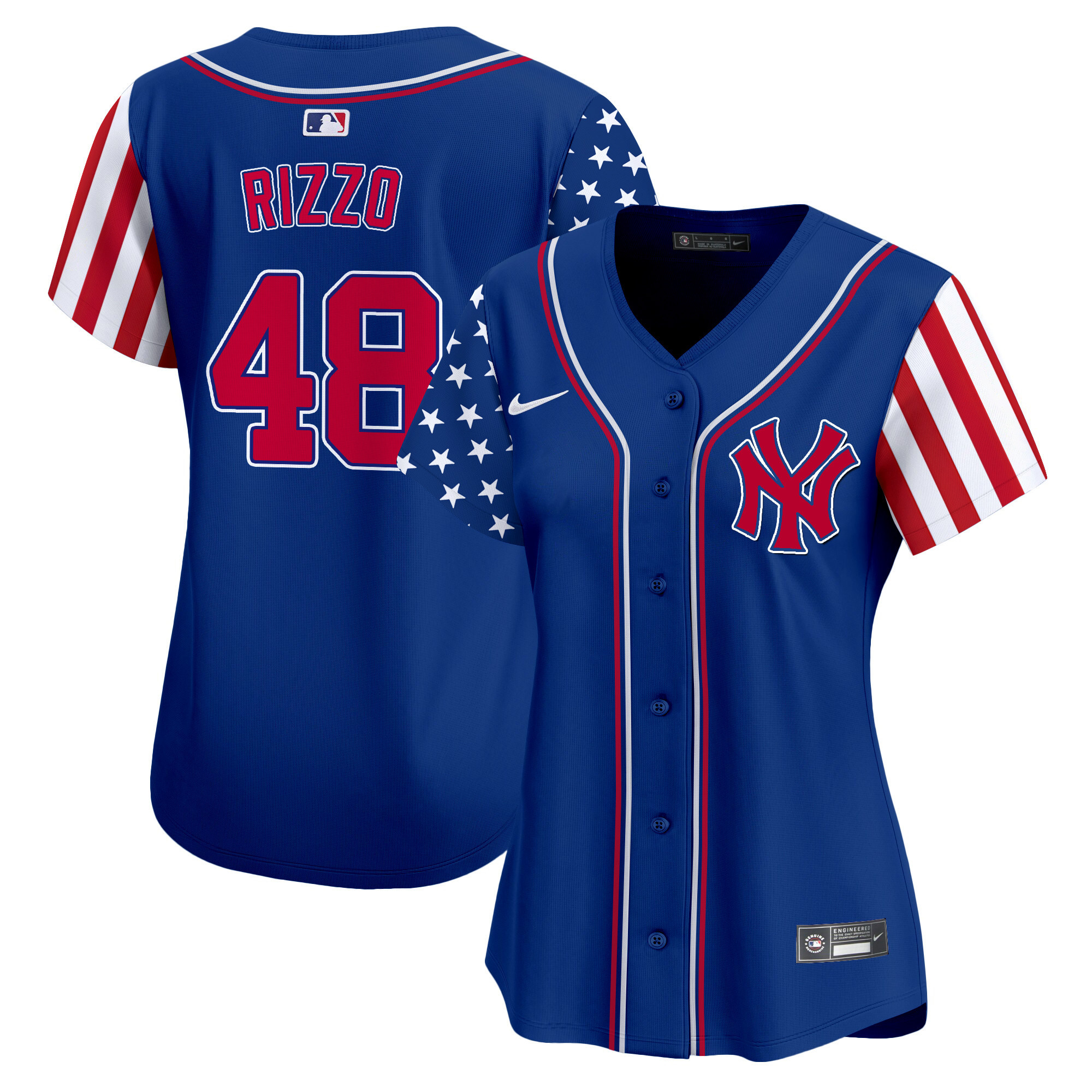 Women's Anthony Rizzo New York Yankees 2024 Independence Day Vapor Premier Limited Royal Jersey - All Stitched