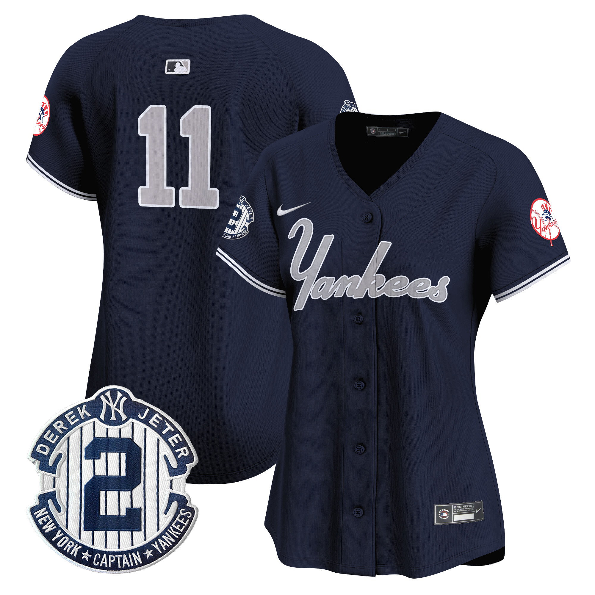 Women's Anthony Volpe New York Yankees Throwback Vapor Premier Limited Navy Jersey V2 - All Stitched