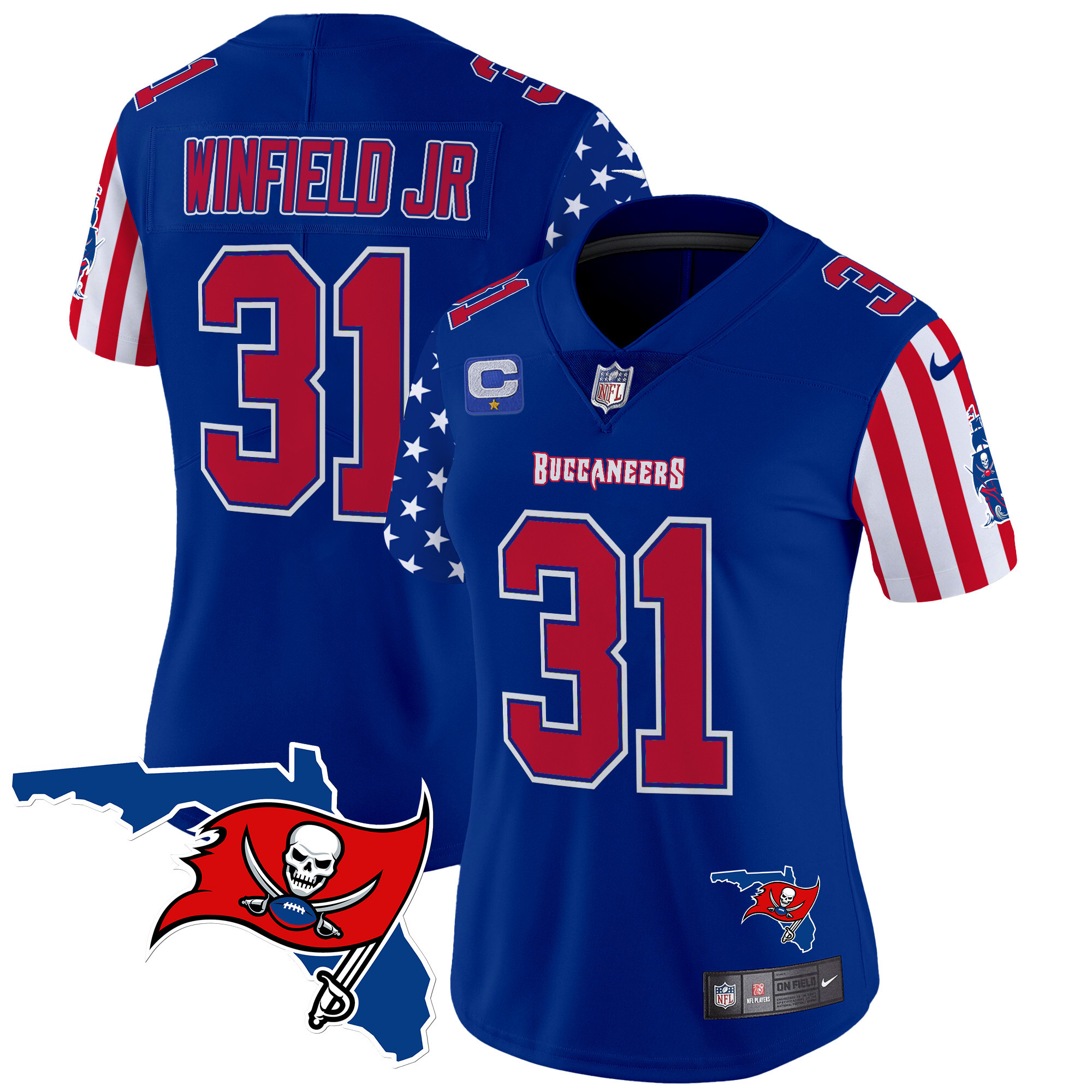 Women's Antoine Winfield Jr. Tampa Bay Buccaneers American Style Vapor Limited Royal Jersey - All Stitched
