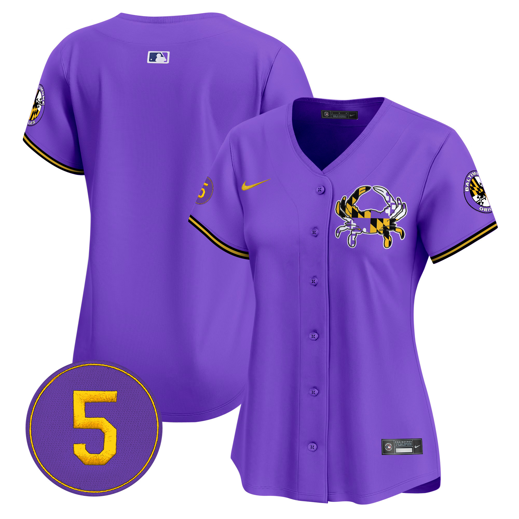 Women's Baltimore Orioles Purple Vapor Premier Limited Purple Jersey - All Stitched