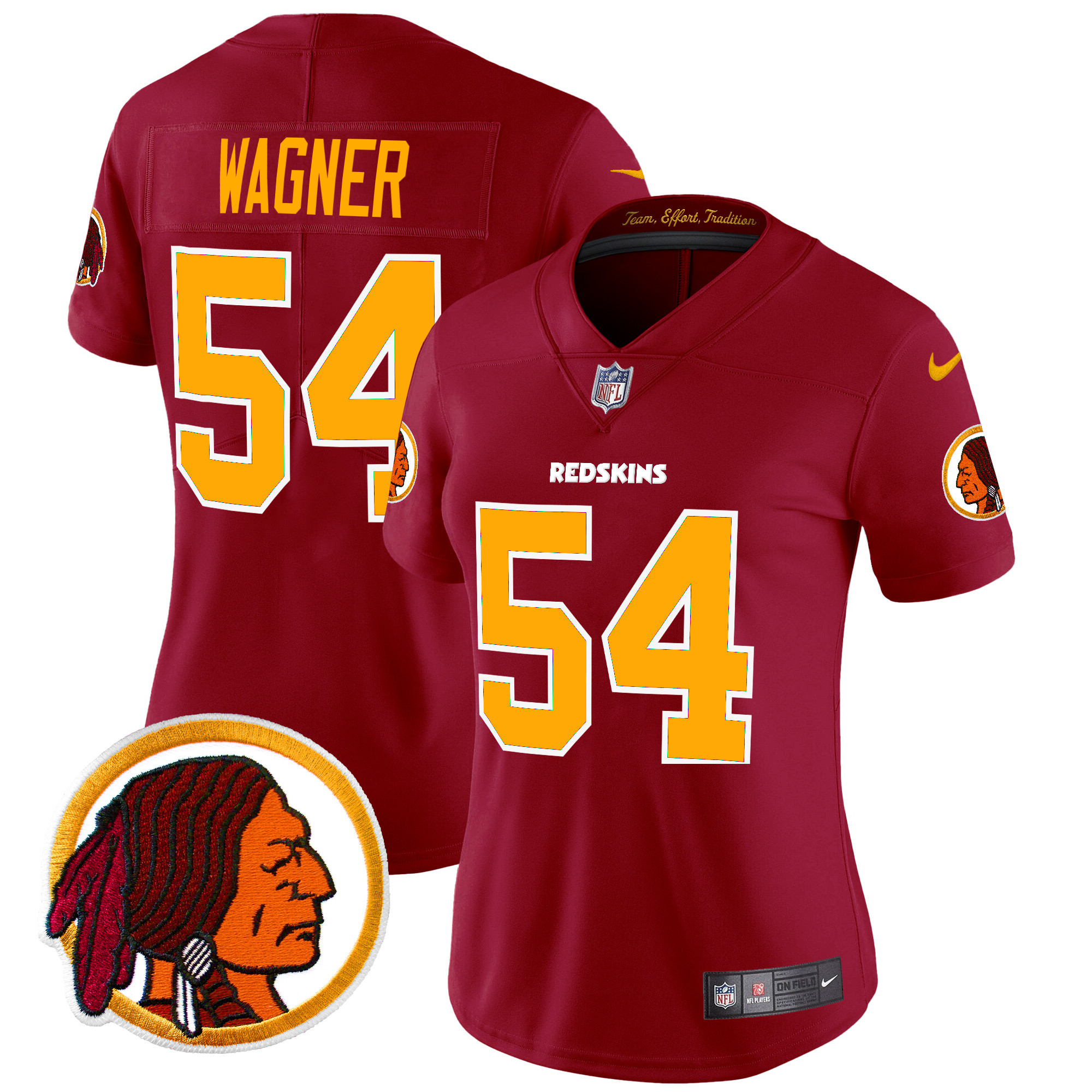 Women's Bobby Wagner Washington Redskins Throwback Vapor Limited Burgundy Jersey V2 - All Stitched
