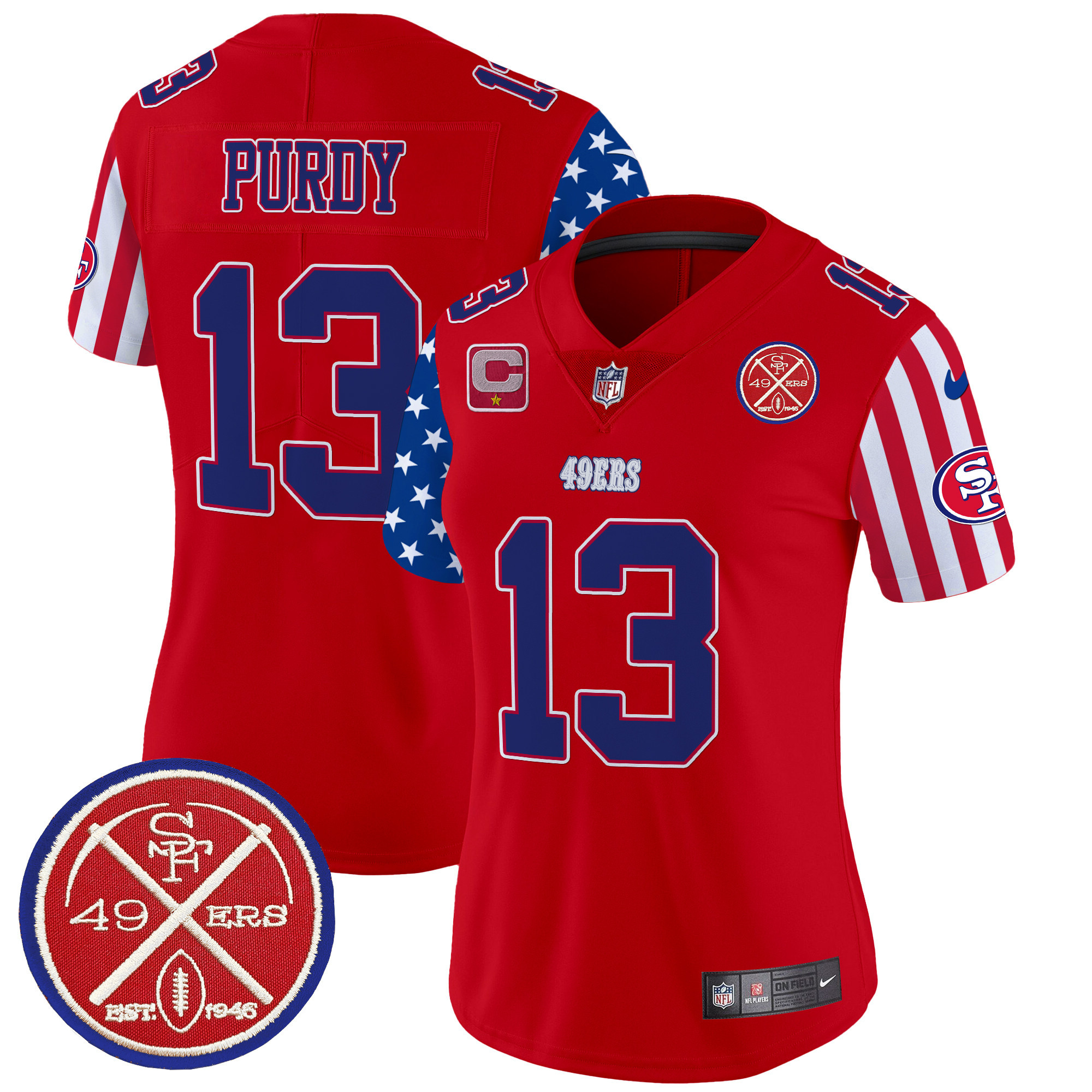 Women's Brock Purdy San Francisco 49ers American Style Vapor Limited Red Jersey - All Stitched
