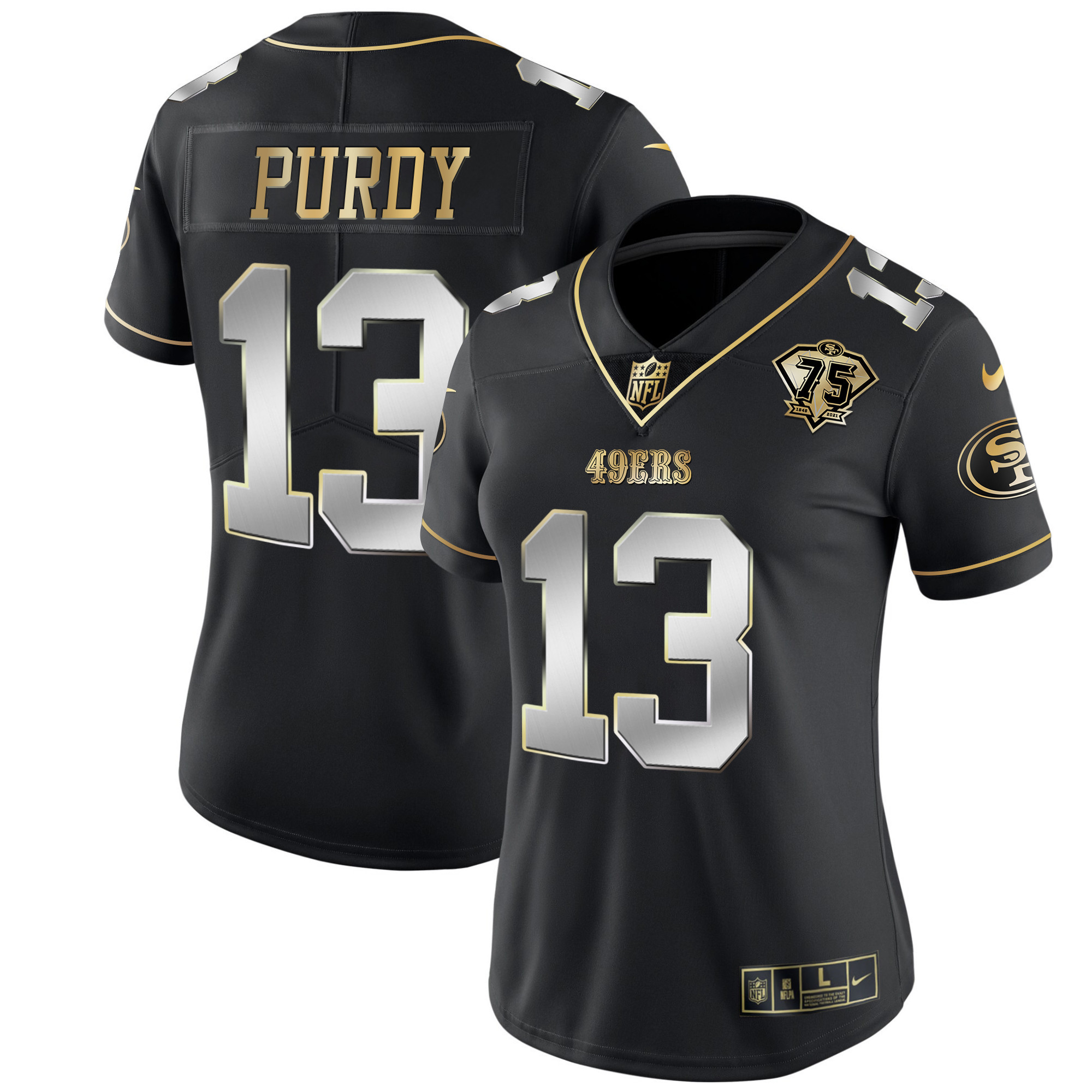 Women's Brock Purdy San Francisco 49ers Game Black Limited Jersey - All Stitched