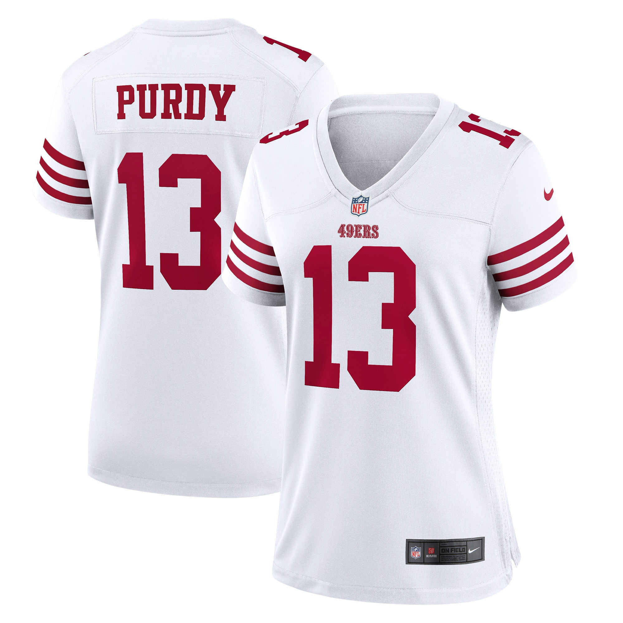 Women's Brock Purdy San Francisco 49ers Game White Game Jersey - All Stitched