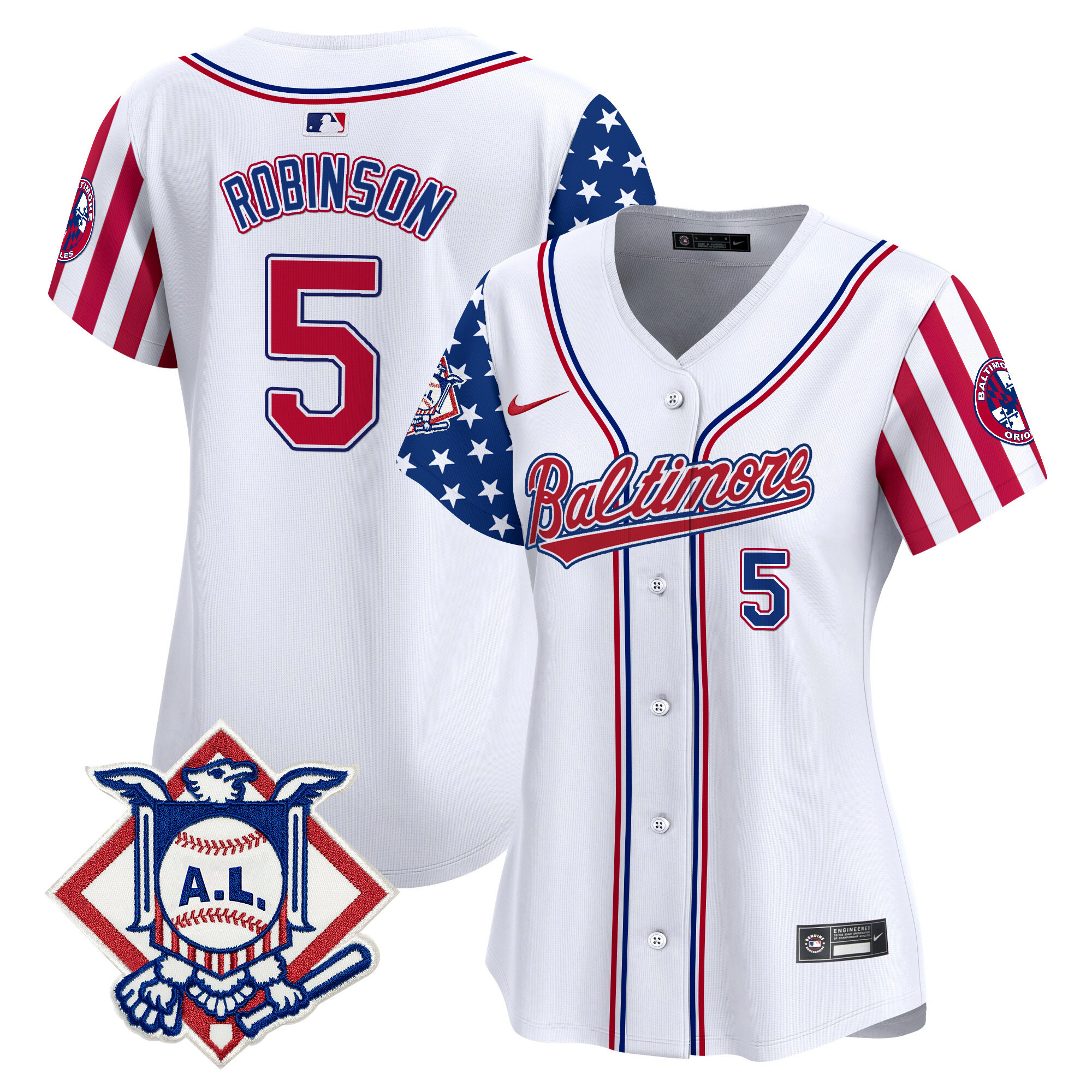 Women's Brooks Robinson Baltimore Orioles 2024 Fourth of July Vapor Premier Limited White Limited Jersey - All Stitched