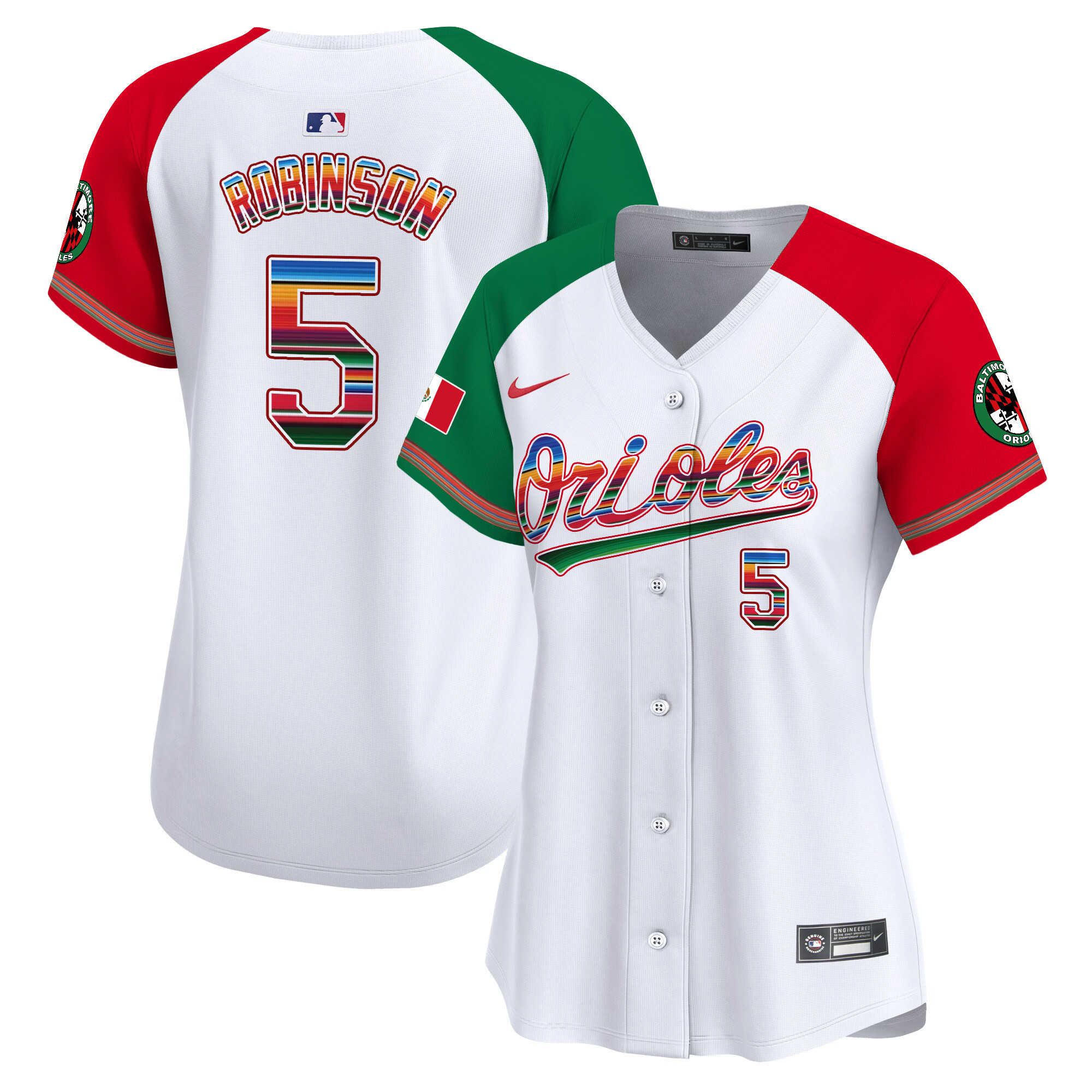 Women's Brooks Robinson Baltimore Orioles Mexico Vapor Premier Limited Alternate Jersey - All Stitched