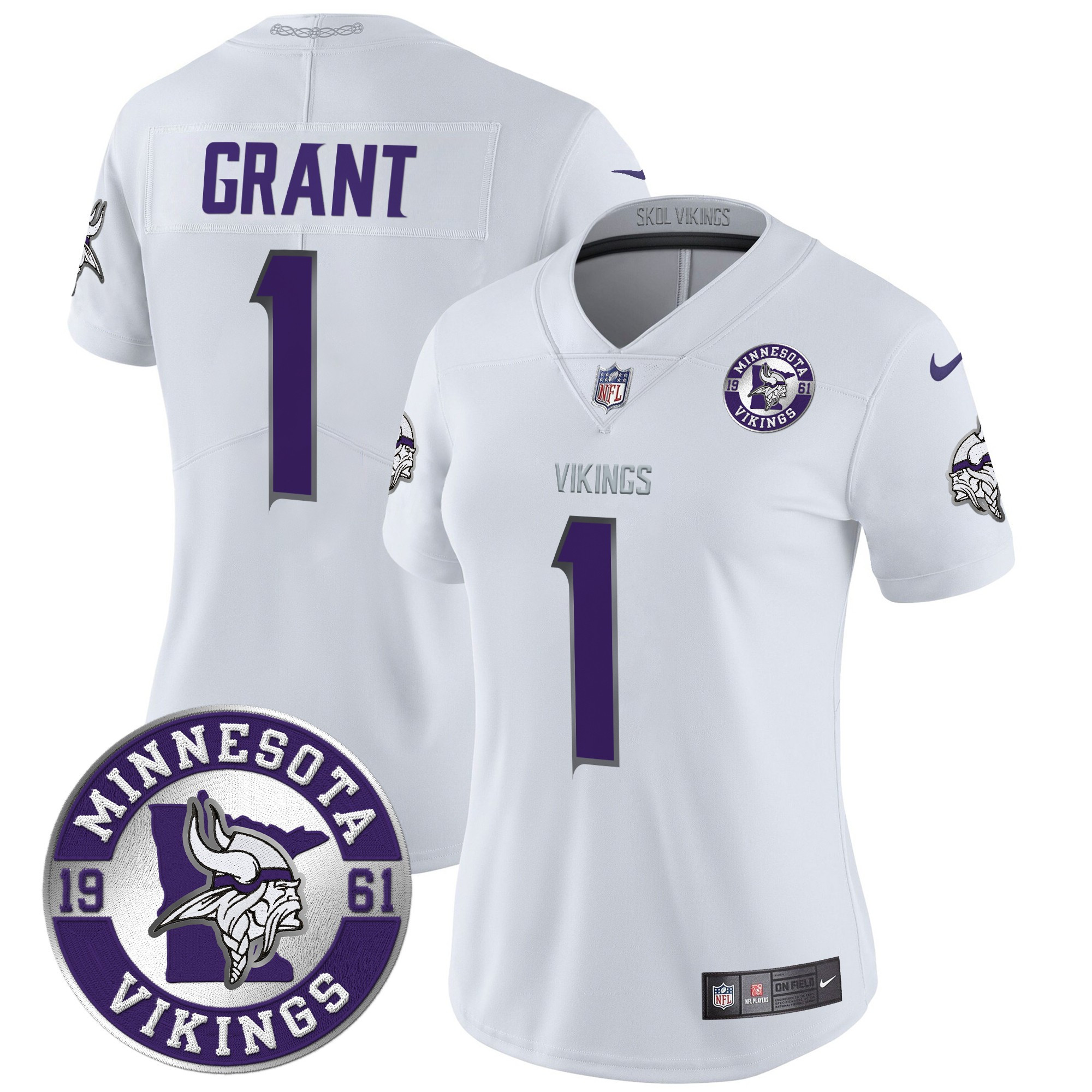 Women's Bud Grant Minnesota Vikings 2024 Vapor Limited Winter Warrior Jersey - All Stitched
