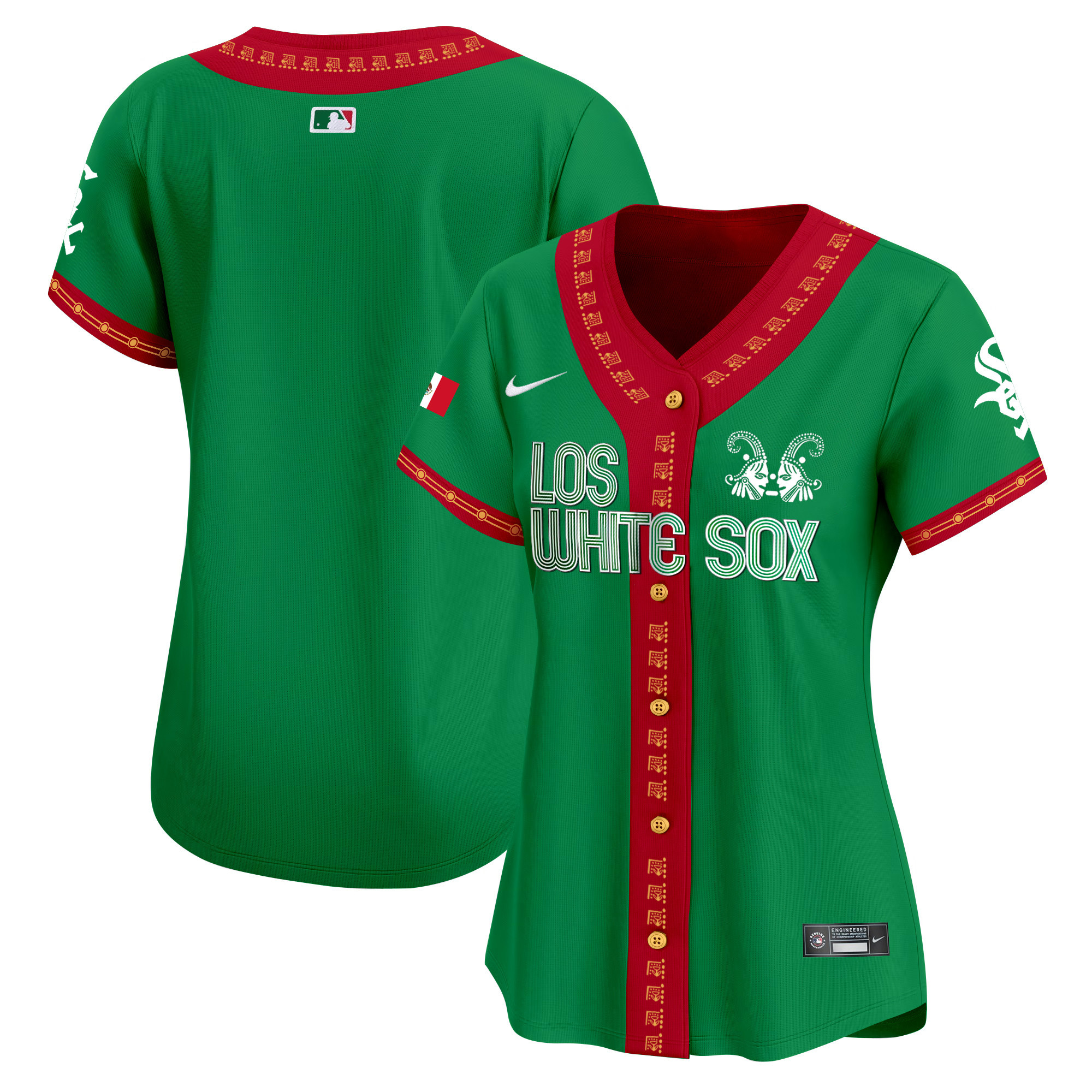Women's Chicago White Sox Mexico Vapor Premier Limited Green Blank  Jersey - All Stitched