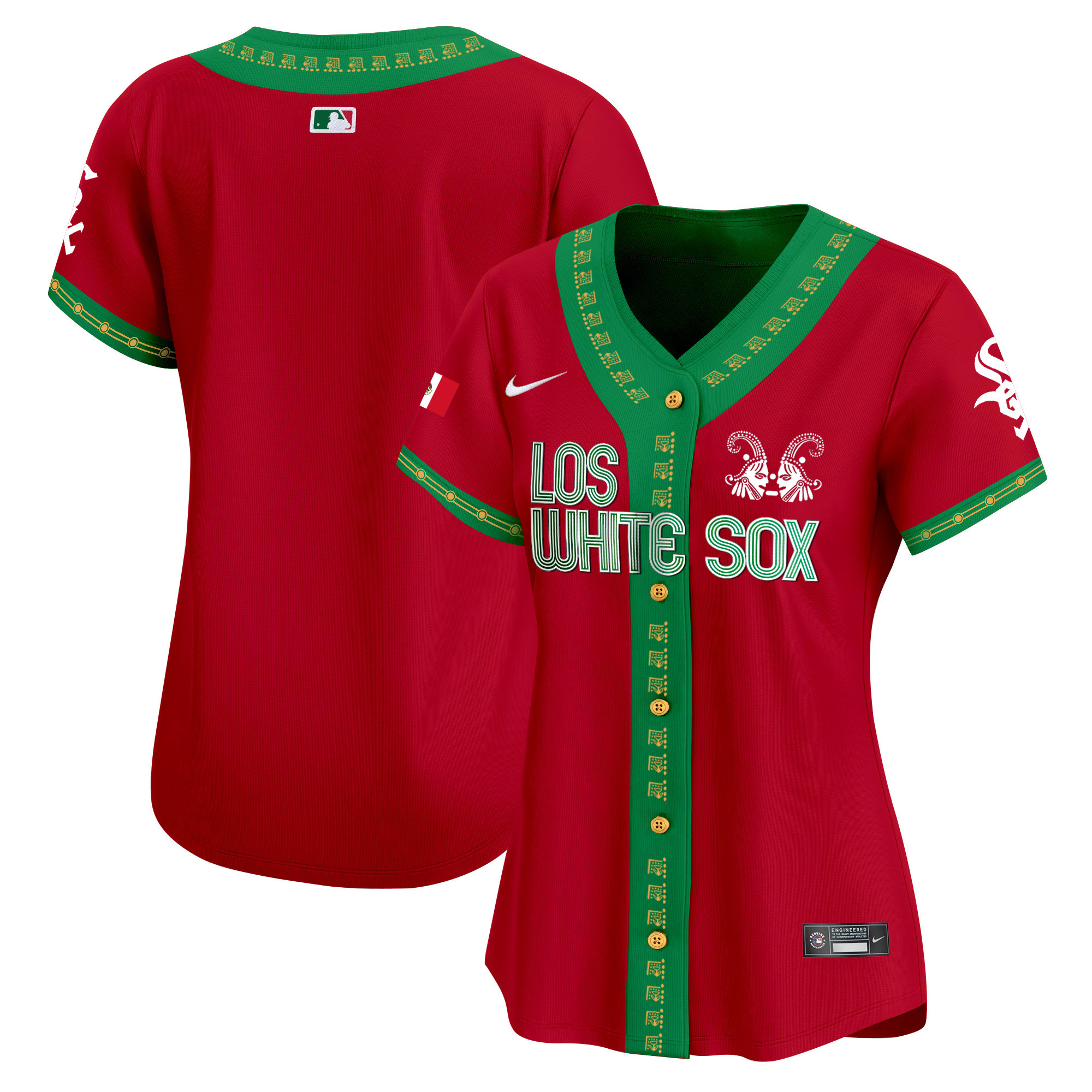 Women's Chicago White Sox Mexico Vapor Premier Limited Red Blank  Jersey - All Stitched