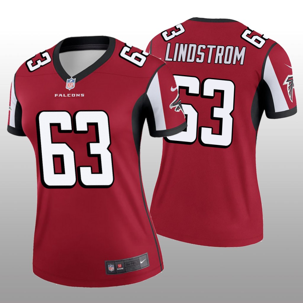 Women's Chris Lindstrom #63 Atlanta Falcons Red Legend Jersey