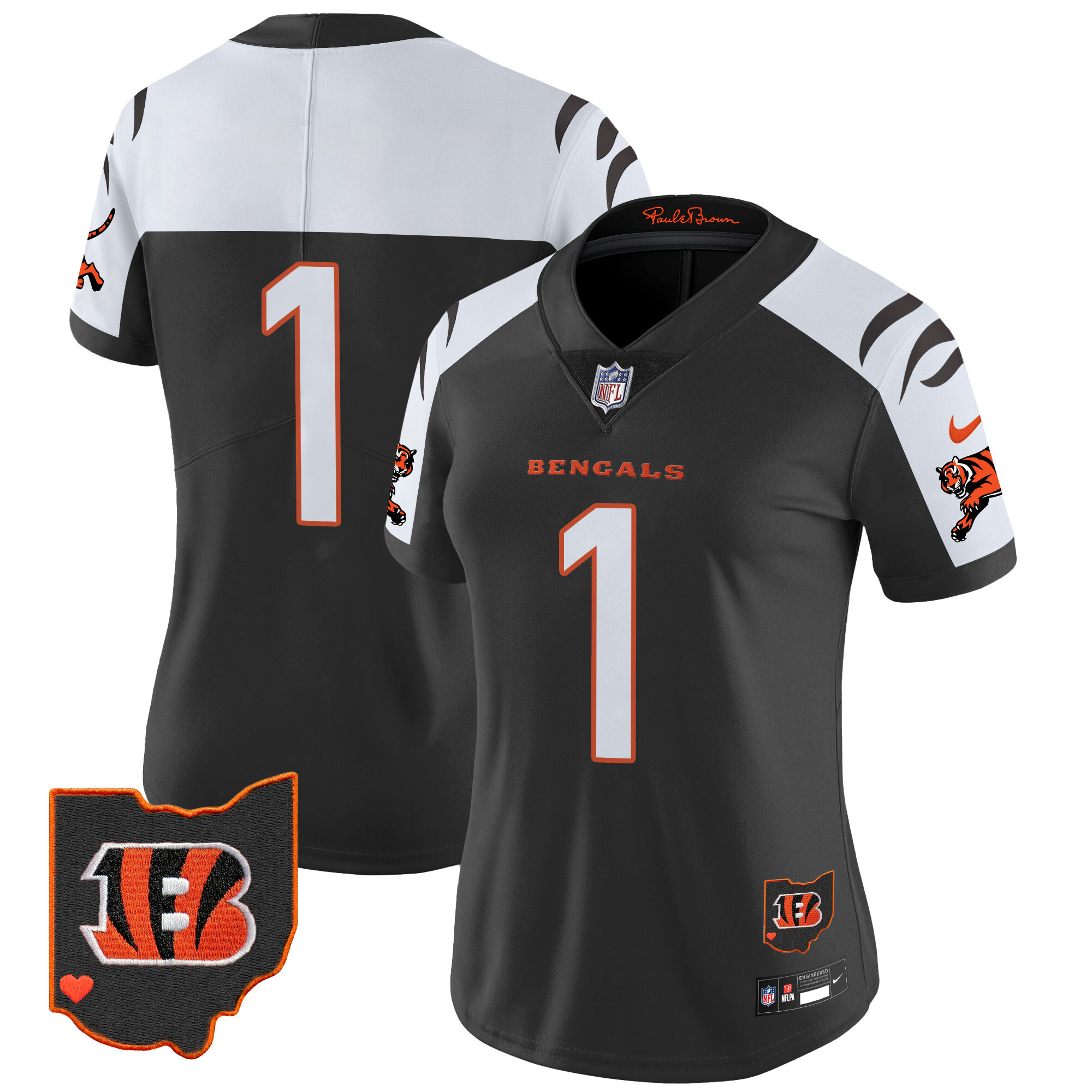 Women's Cincinnati Bengals 2024 Vapor Limited  Alternate Jersey - All Stitched
