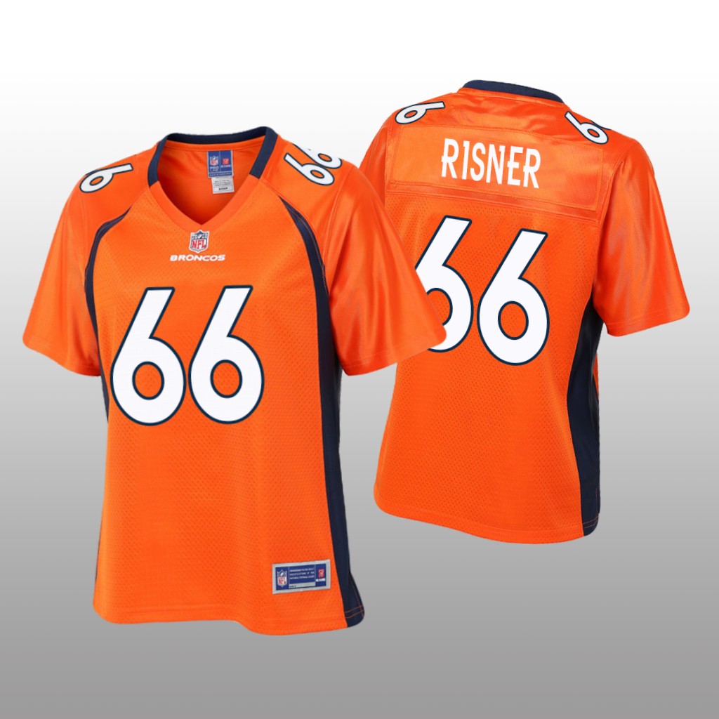 Women's Dalton Risner #66 Denver Broncos Orange Pro Line Jersey