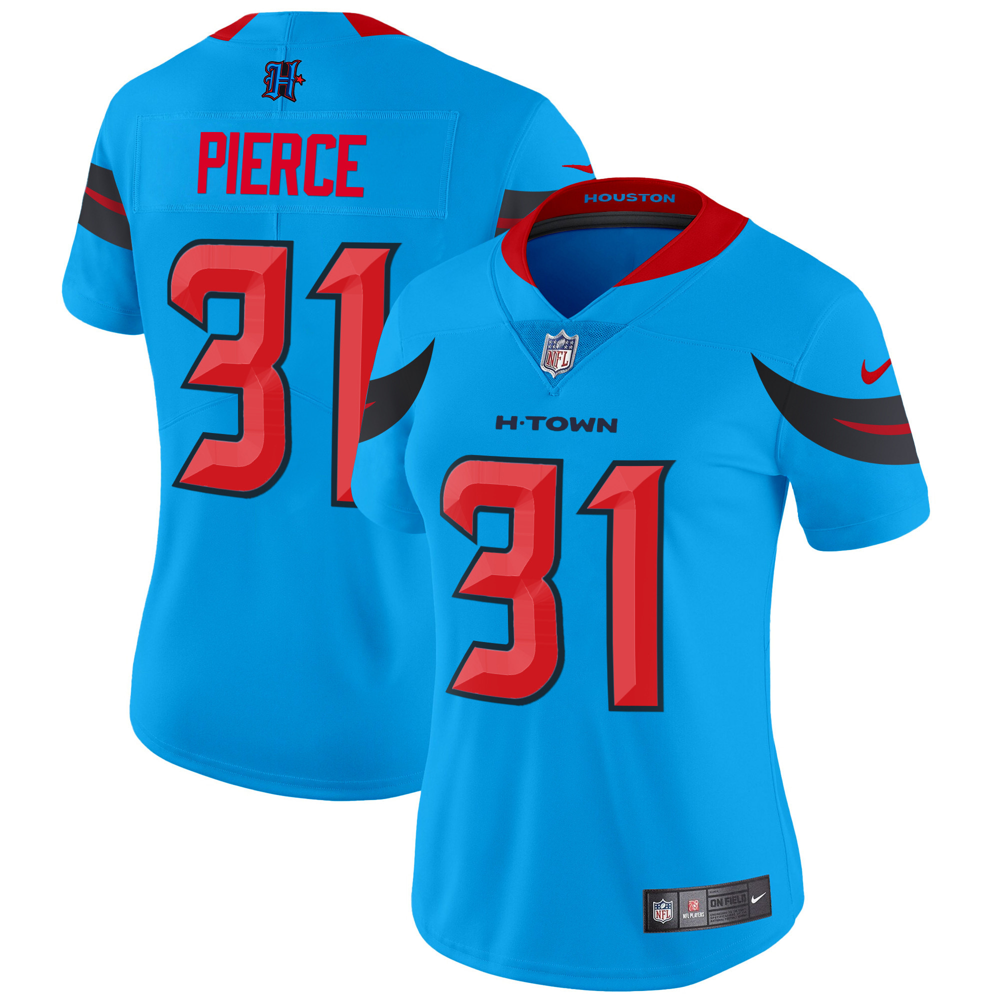 Women's Dameon Pierce Houston Texans 2024 Vapor Limited Blue Jersey V3 - All Stitched