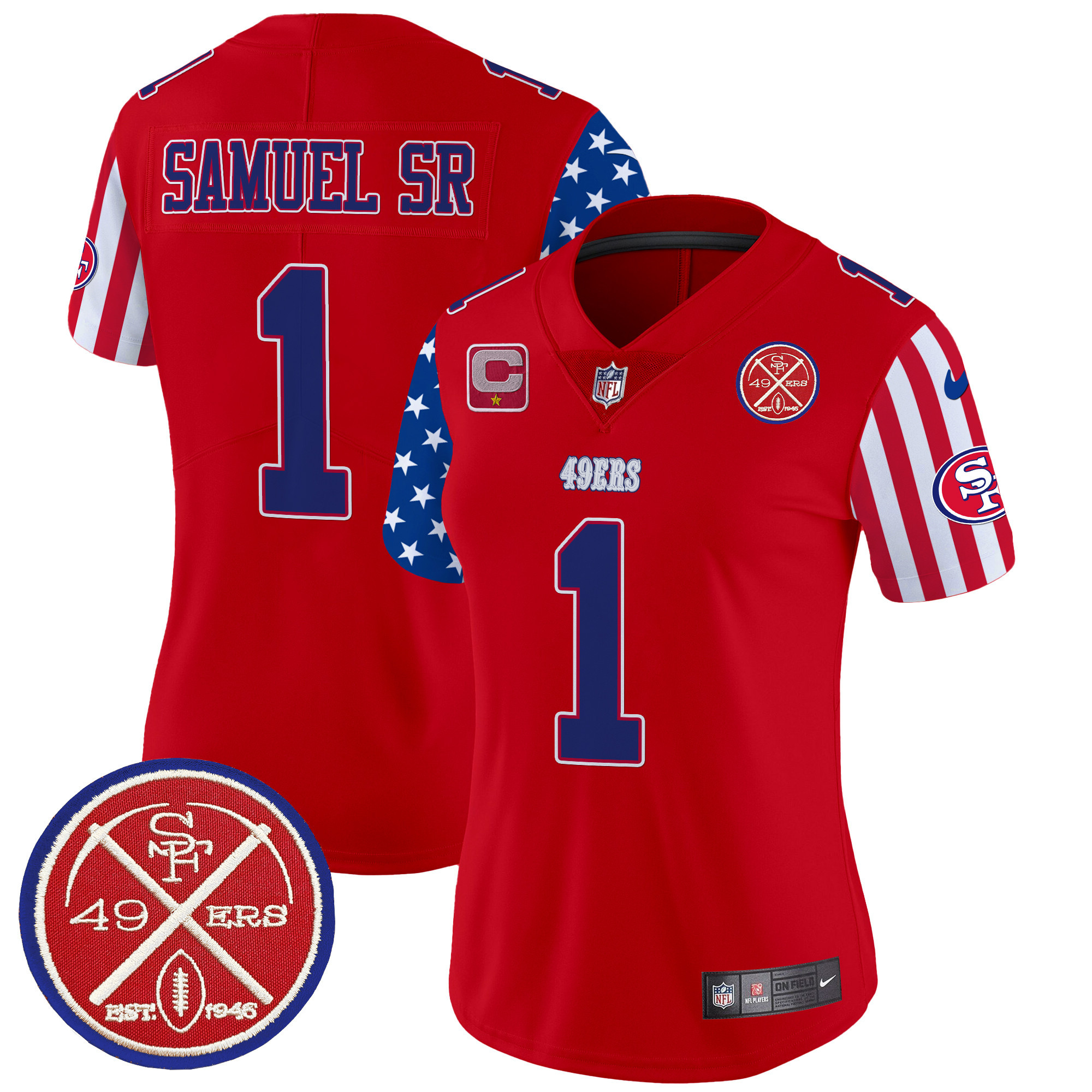 Women's Deebo Samuel San Francisco 49ers American Style Vapor Limited Red Jersey - All Stitched