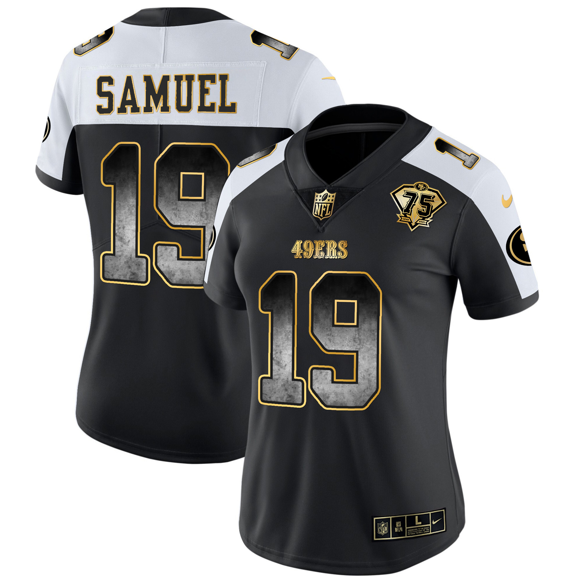 Women's Deebo Samuel San Francisco 49ers Arch Smoke Vapor Alternate Jersey - All Stitched