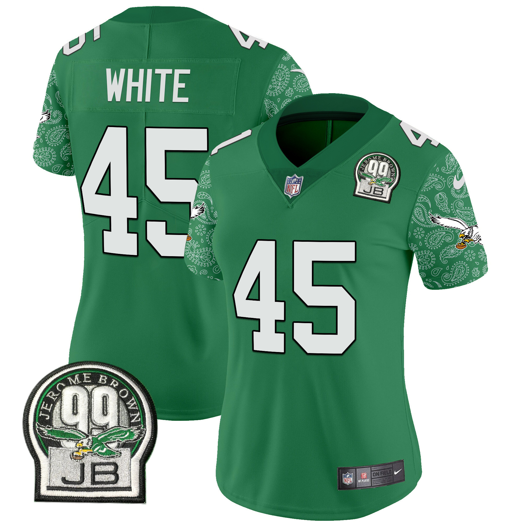 Women's Devin White Philadelphia Eagles Kelly Green Vapor Limited Kelly Green Jersey V4 - All Stitched