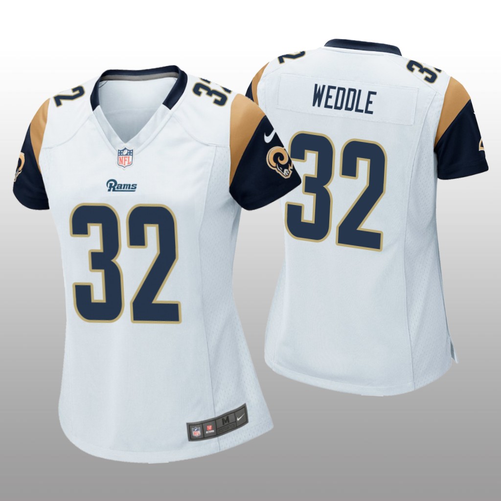 Women's Eric Weddle Los Angeles Rams White Game Jersey