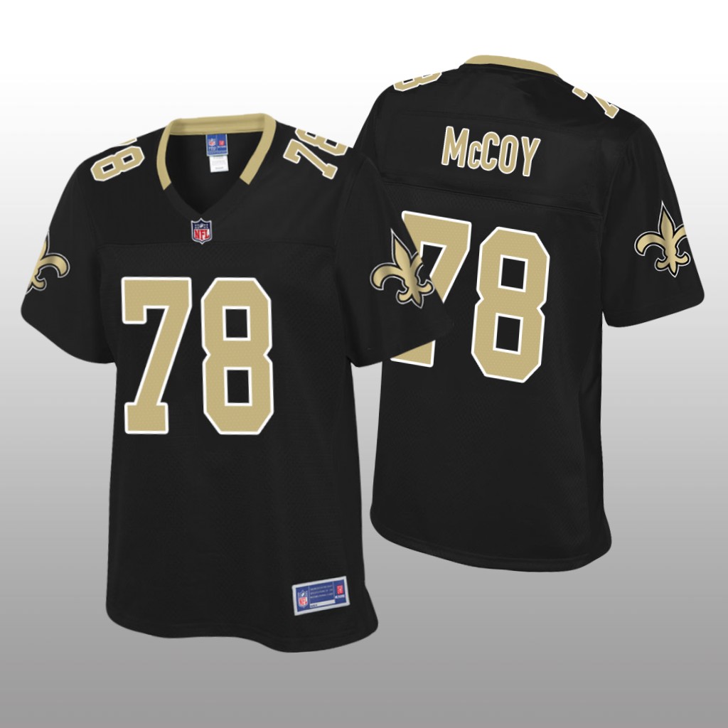 Women's Erik McCoy #78 New Orleans Saints Black Pro Line Jersey