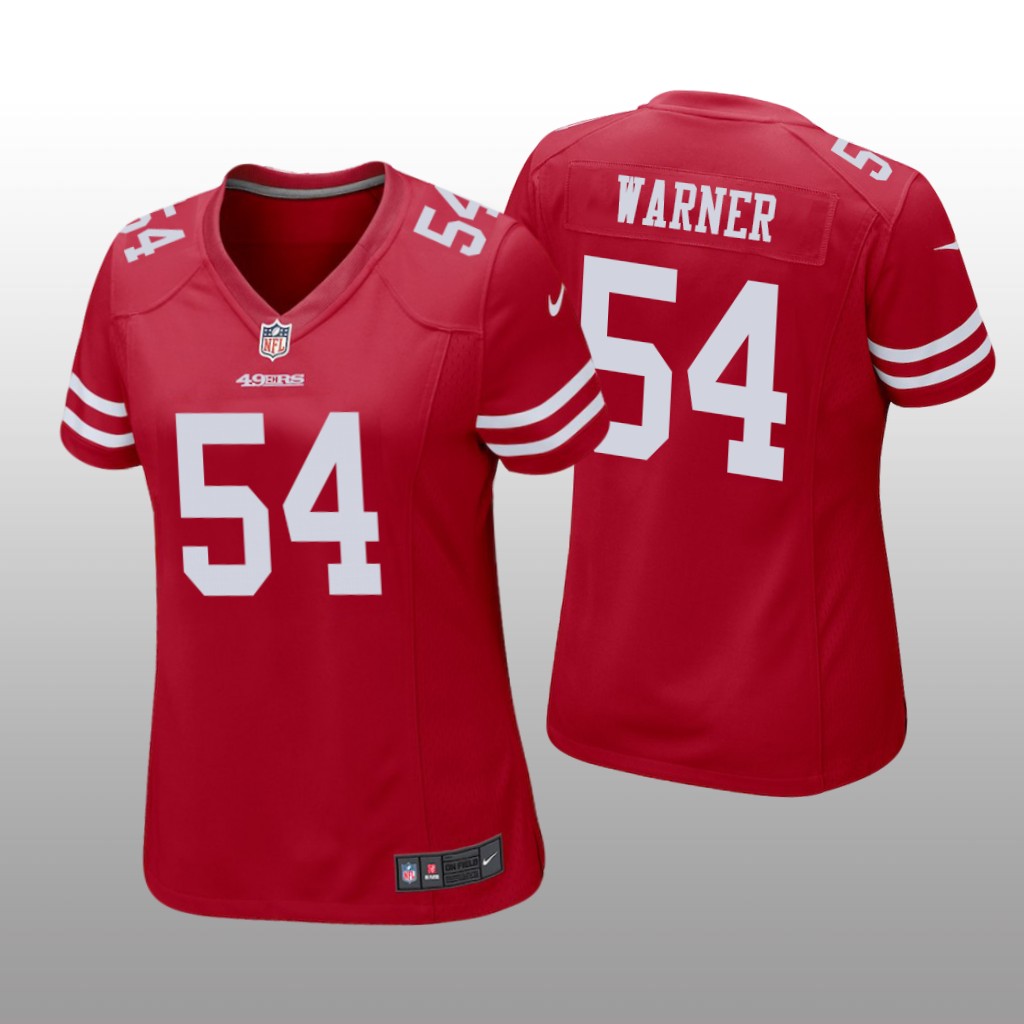 Women's Fred Warner #54 San Francisco 49ers Scarlet Game Jersey
