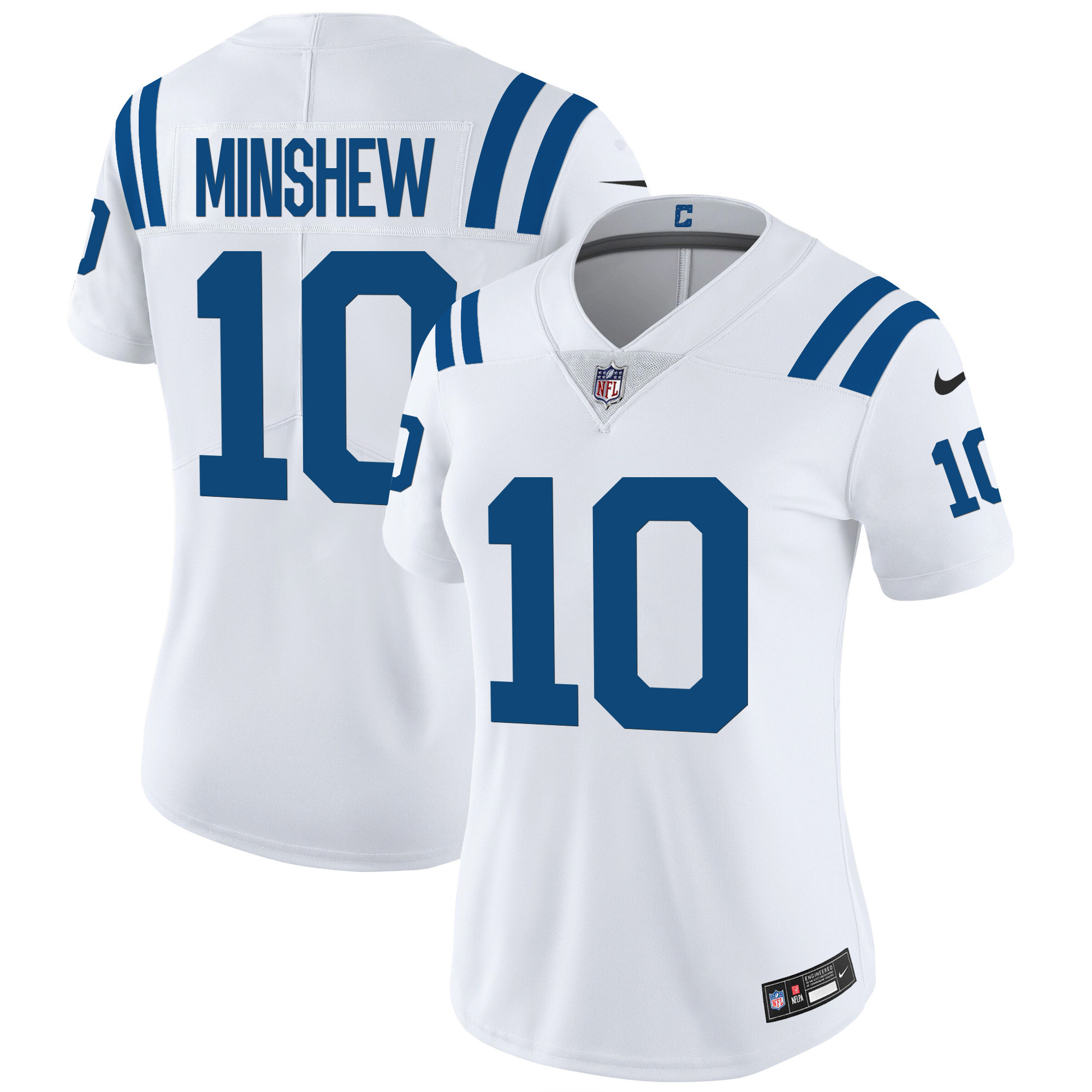 Women's Gardner Minshew Indianapolis Colts Vapor Limited White Jersey - All Stitched
