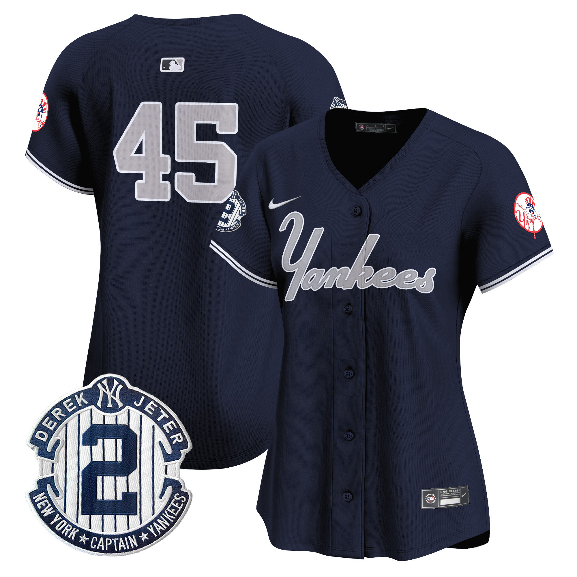 Women's Gerrit Cole New York Yankees Throwback Vapor Premier Limited Navy Jersey V2 - All Stitched