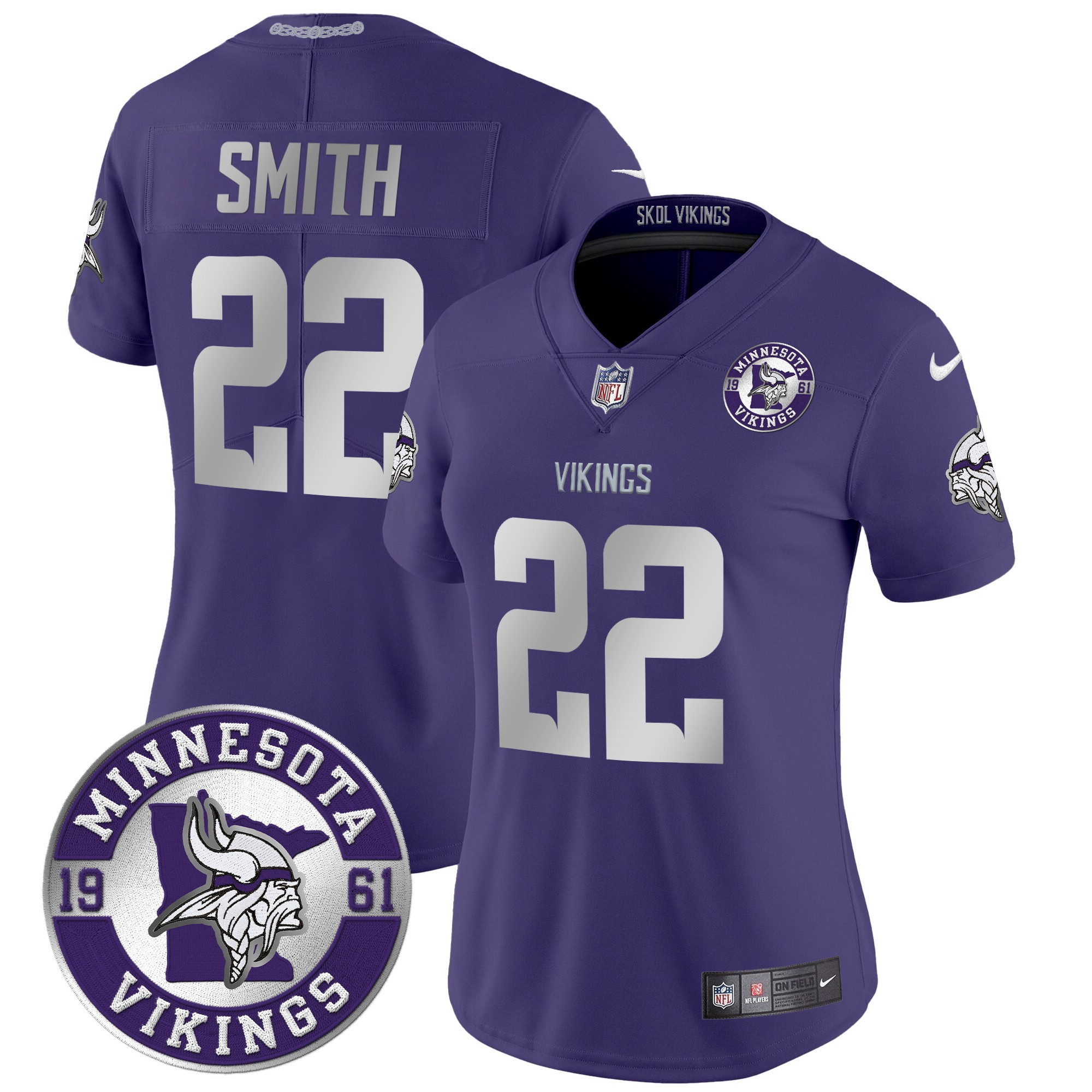 Women's Harrison Smith Minnesota Vikings 2024 Vapor Limited Purple Jersey - All Stitched