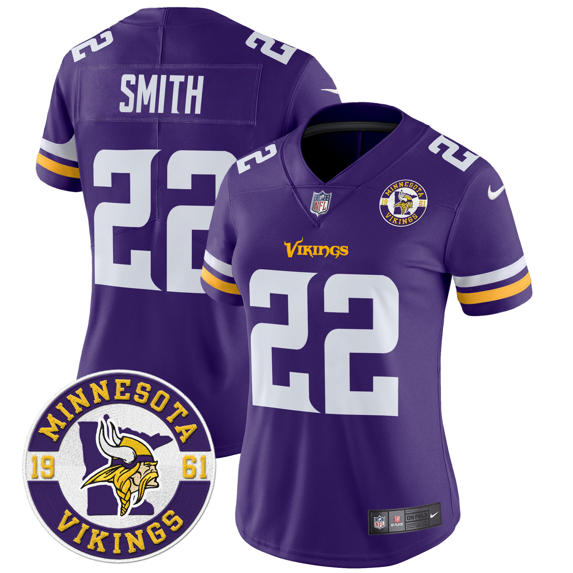 Women's Harrison Smith Minnesota Vikings 2024 Vapor Limited Purple Jersey - All Stitched