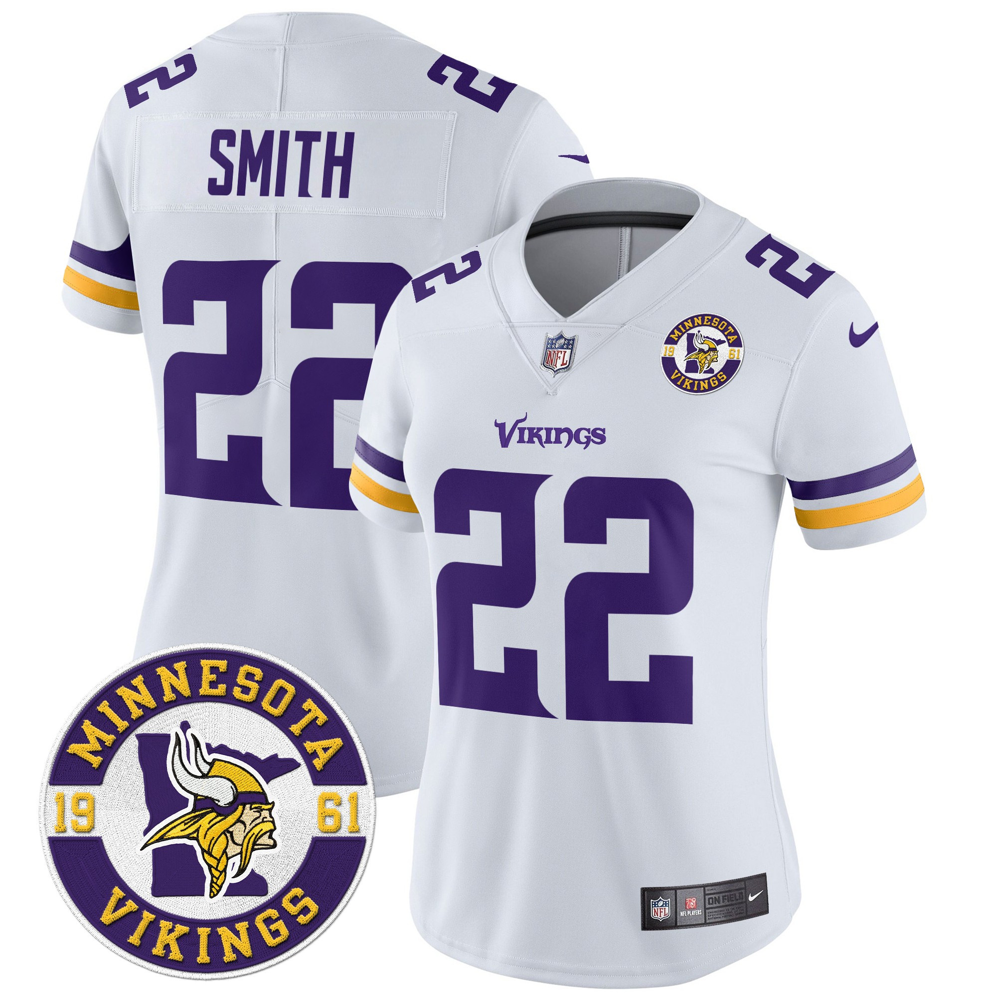 Women's Harrison Smith Minnesota Vikings 2024 Vapor Limited White Jersey - All Stitched