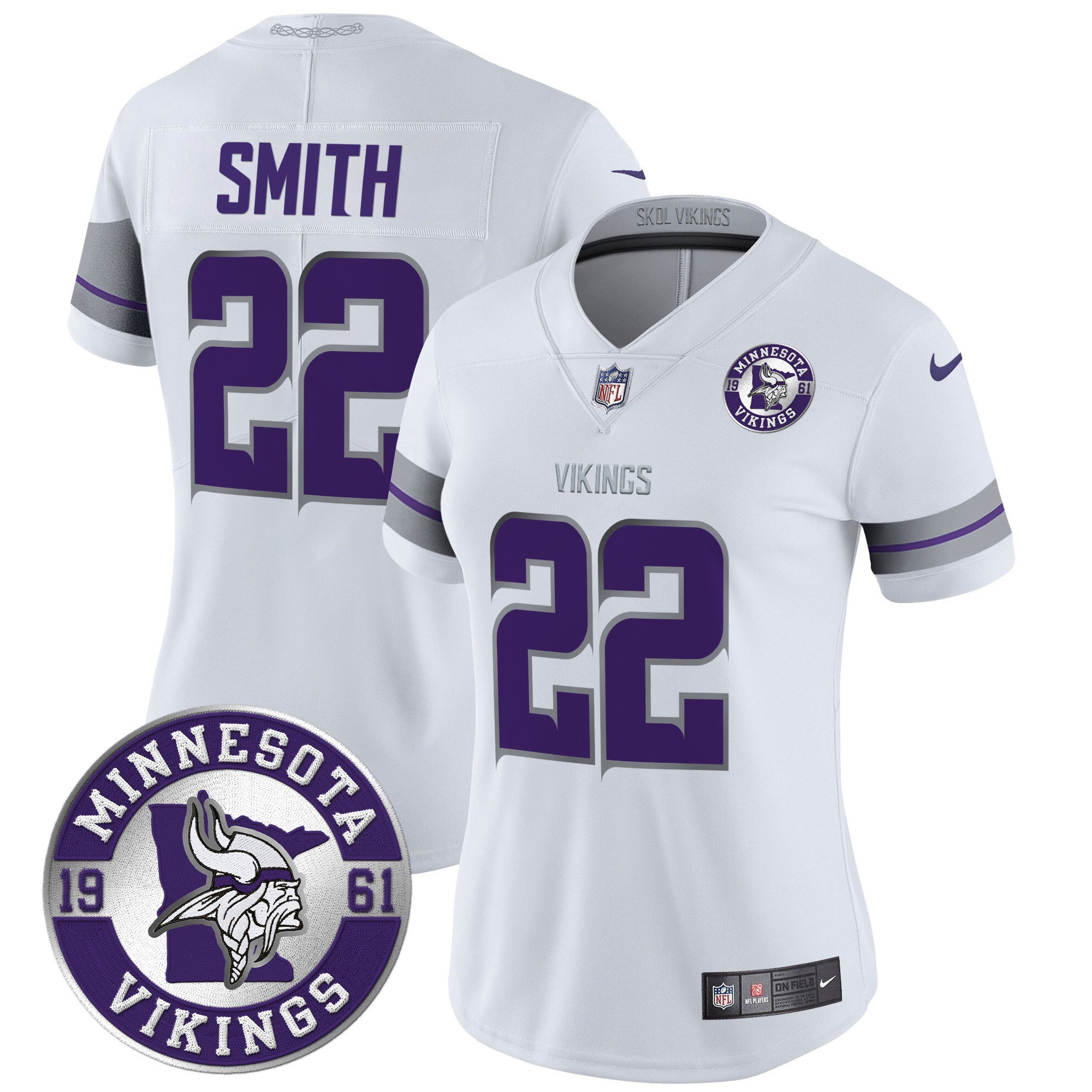 Women's Harrison Smith Minnesota Vikings 2024 Vapor Limited White Jersey - All Stitched