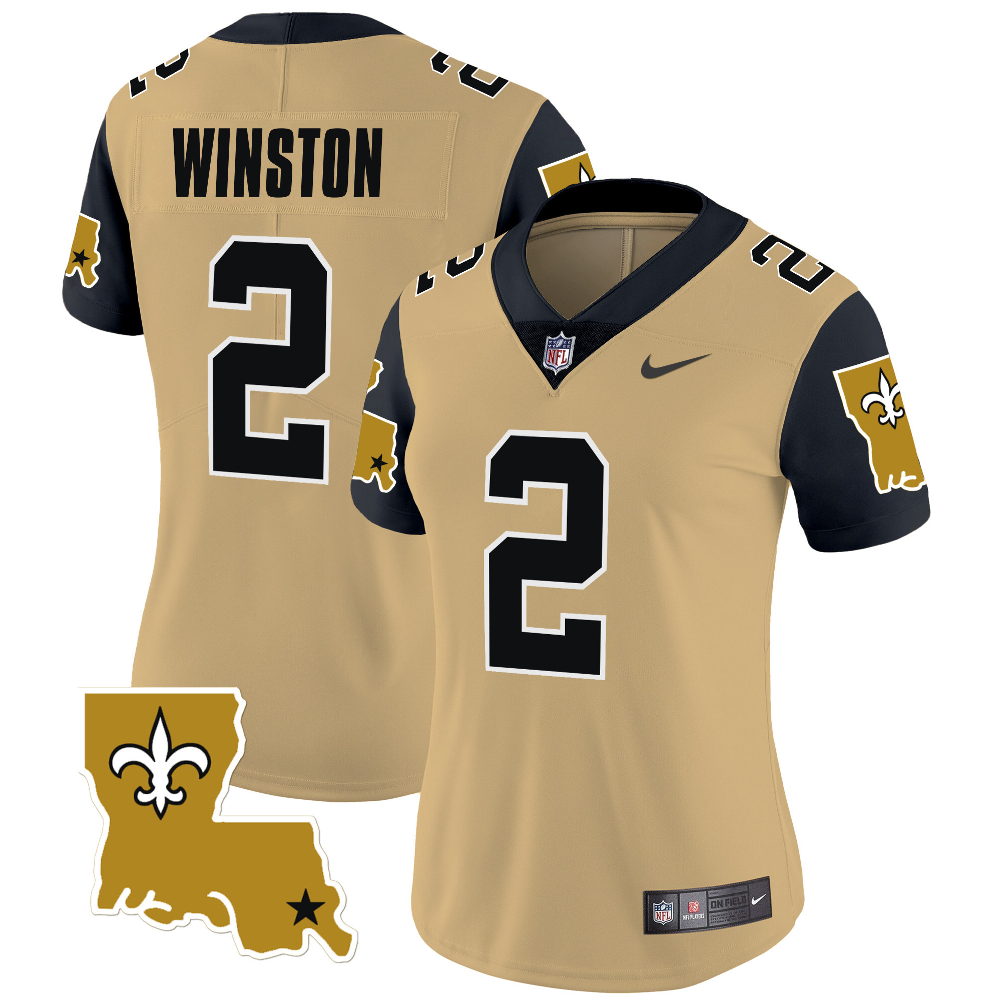 Women's Jameis Winston New Orleans Saints 1987 Legacy Vapor Limited Gold Jersey V2 - All Stitched
