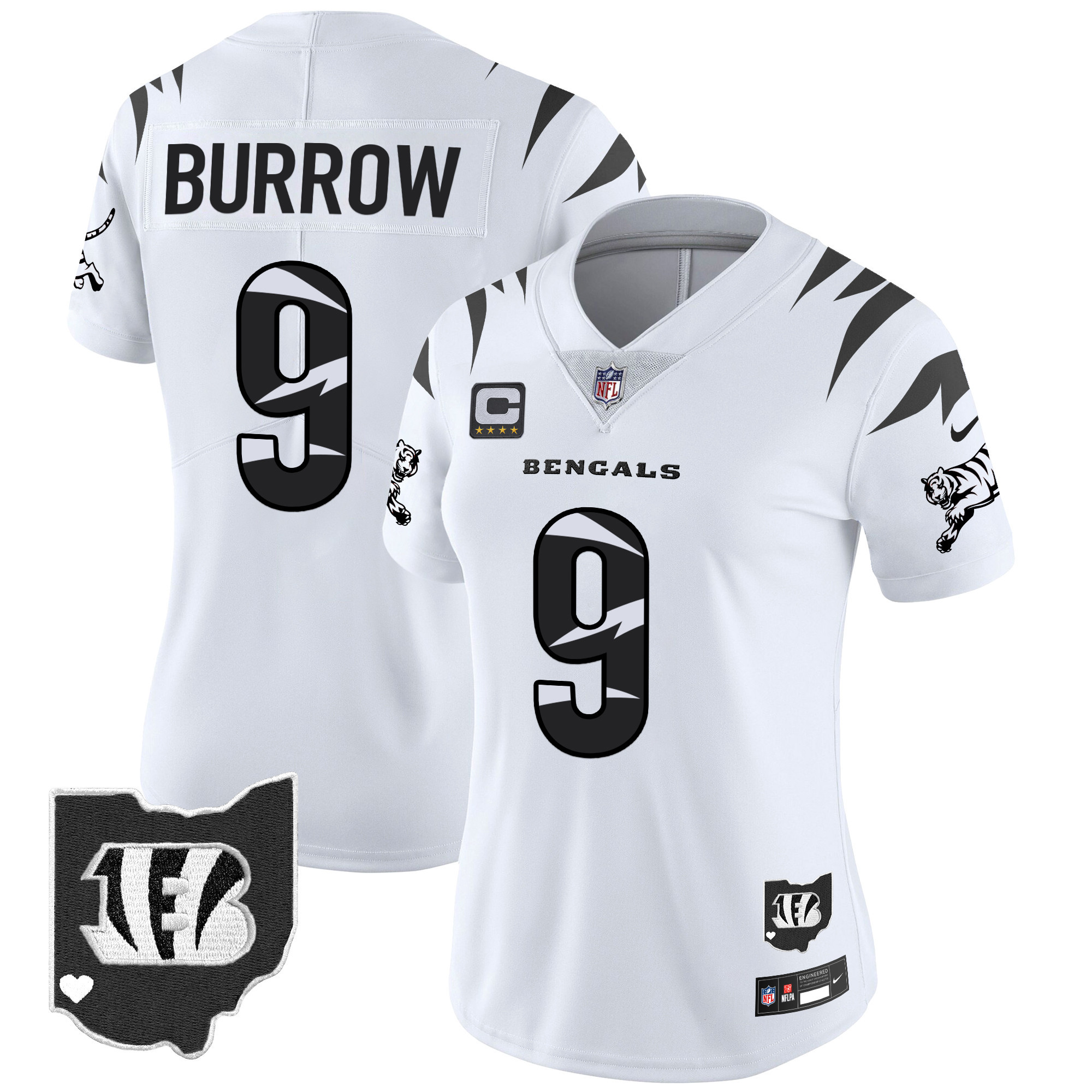 Women's Joe Burrow Cincinnati Bengals Special Vapor Limited White Limited Jersey - All Stitched