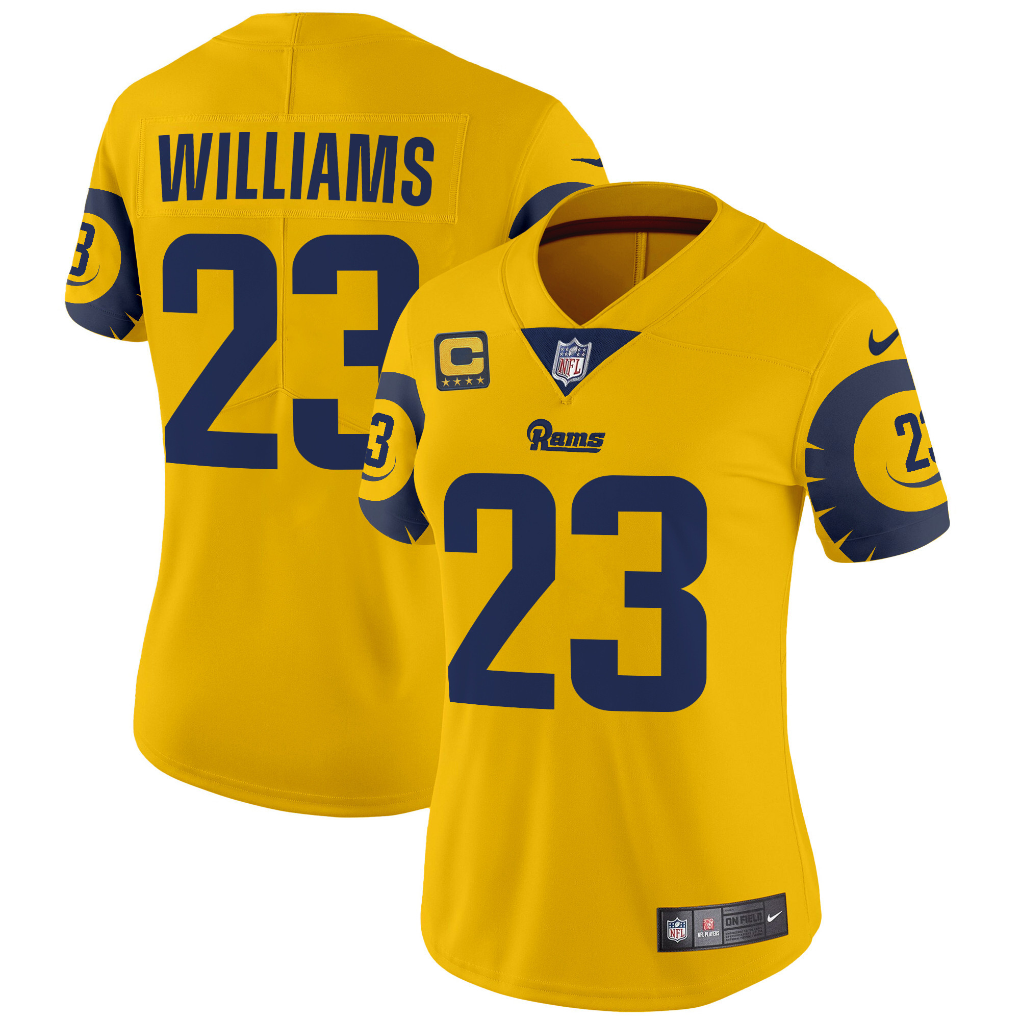 Women's Kyren Williams Los Angeles Rams Special Vapor Limited Gold Jersey - All Stitched