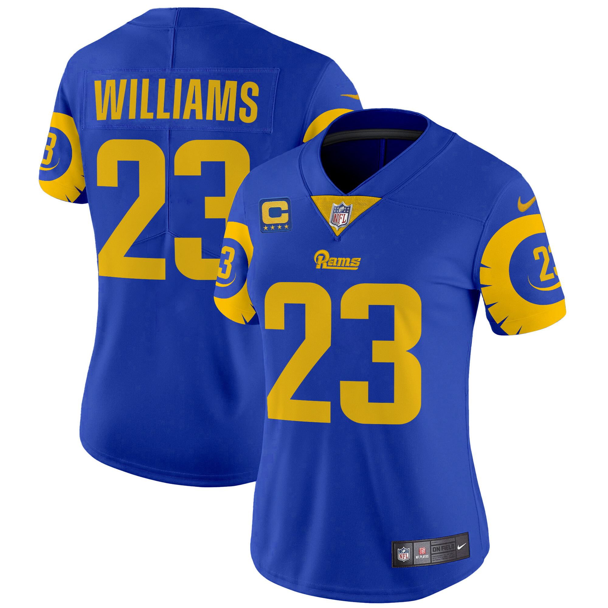 Women's Kyren Williams Los Angeles Rams Special Vapor Limited Royal Jersey - All Stitched