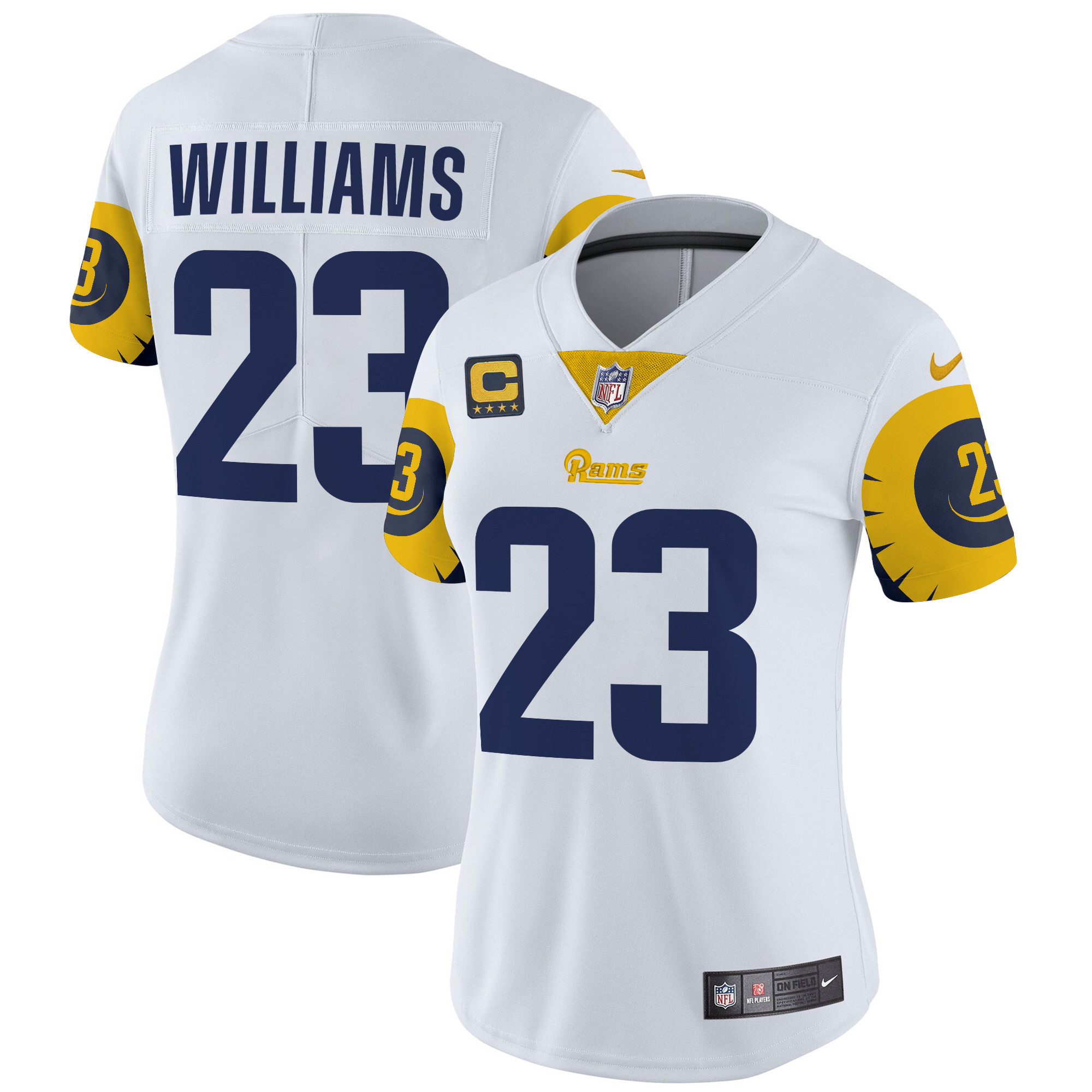 Women's Kyren Williams Los Angeles Rams Special Vapor Limited White Jersey - All Stitched