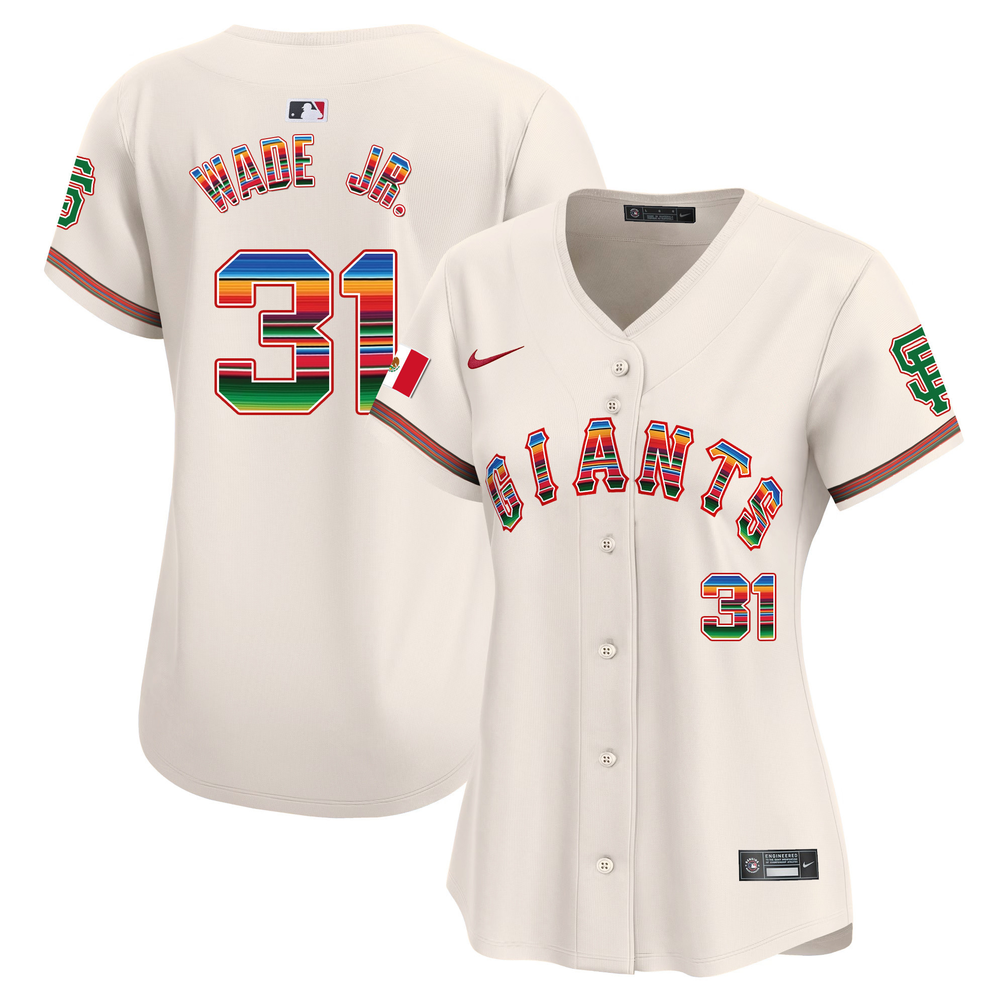 Women's Lamonte Wade Jr. San Francisco Giants Mexico Vapor Premier Limited Cream Jersey - All Stitched